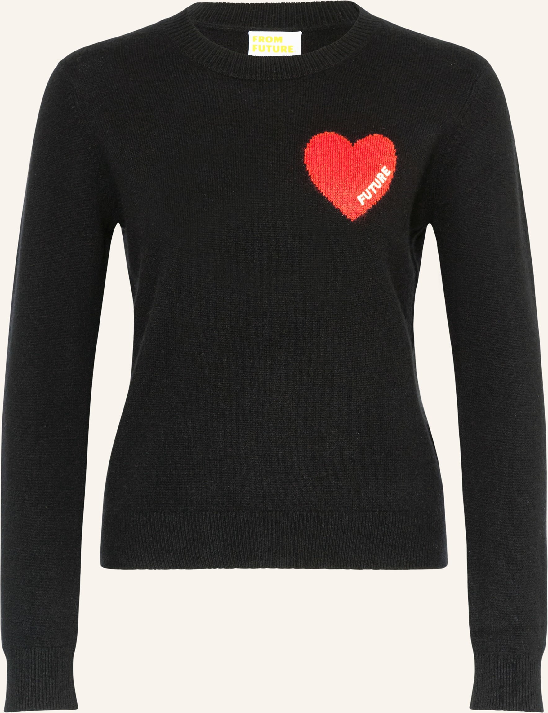 From Future Cashmere-Pullover schwarz