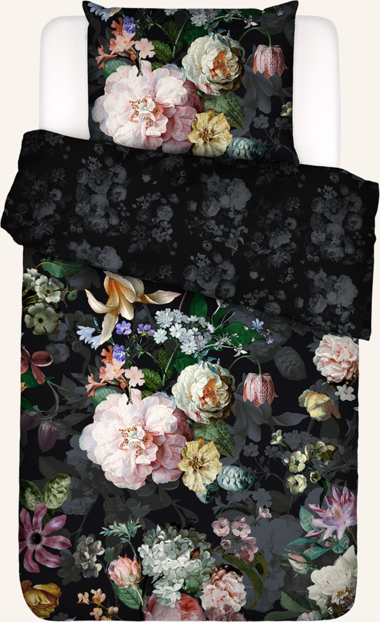 Essenza Bettwäsche Fleur schwarz
