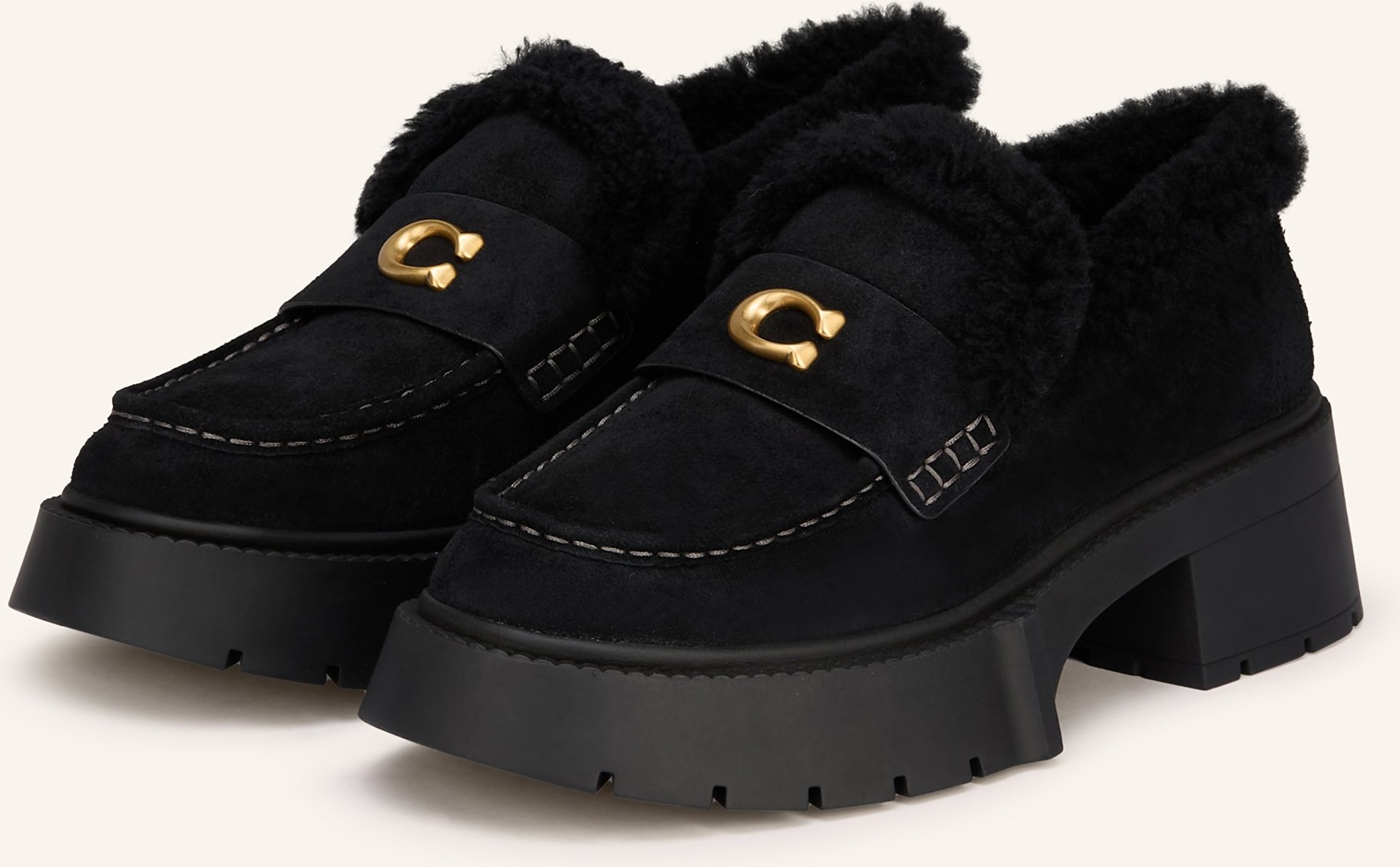 Coach Plateau-Loafer Leah schwarz