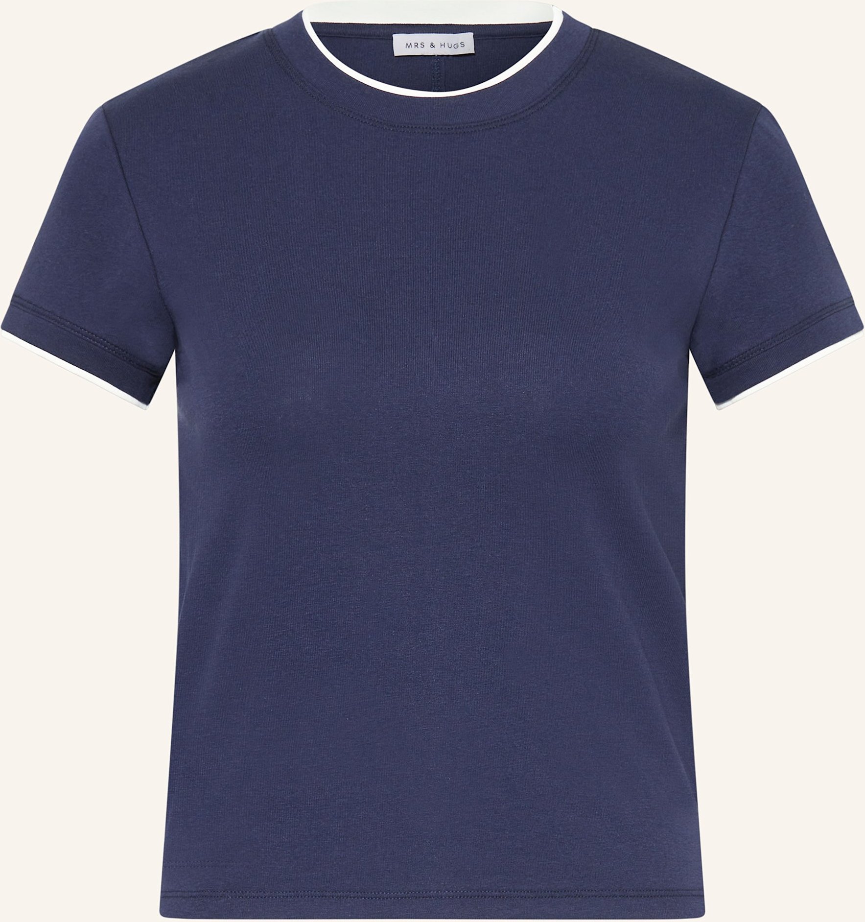 Mrs & Hugs T-Shirt blau