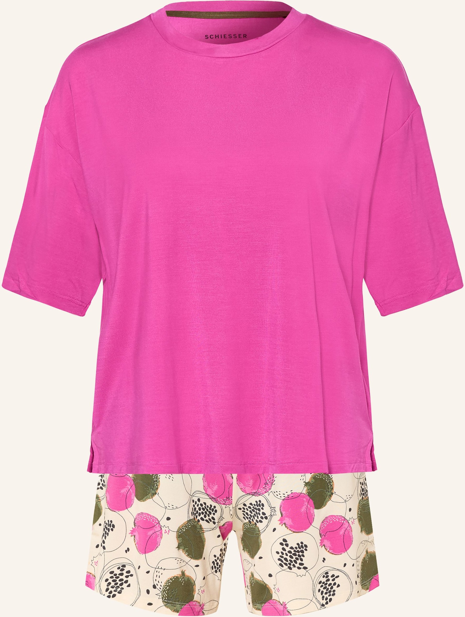 Schiesser Shorty-Schlafanzug Casual Fashion pink