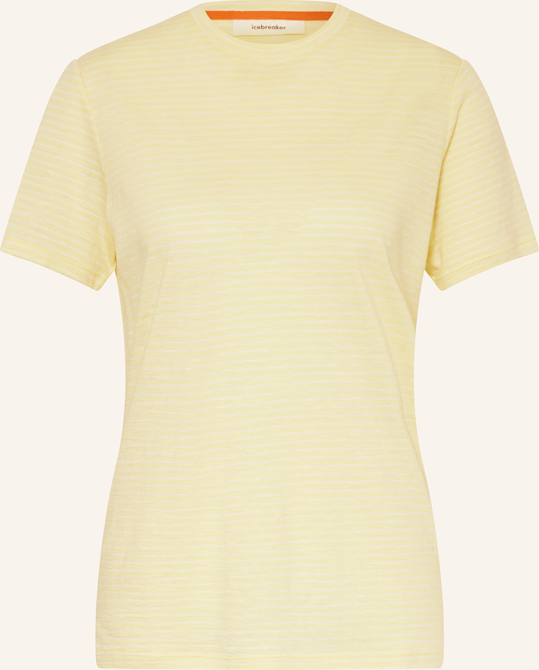 Icebreaker T-Shirt Aus Merinowolle Mit Leinen gelb