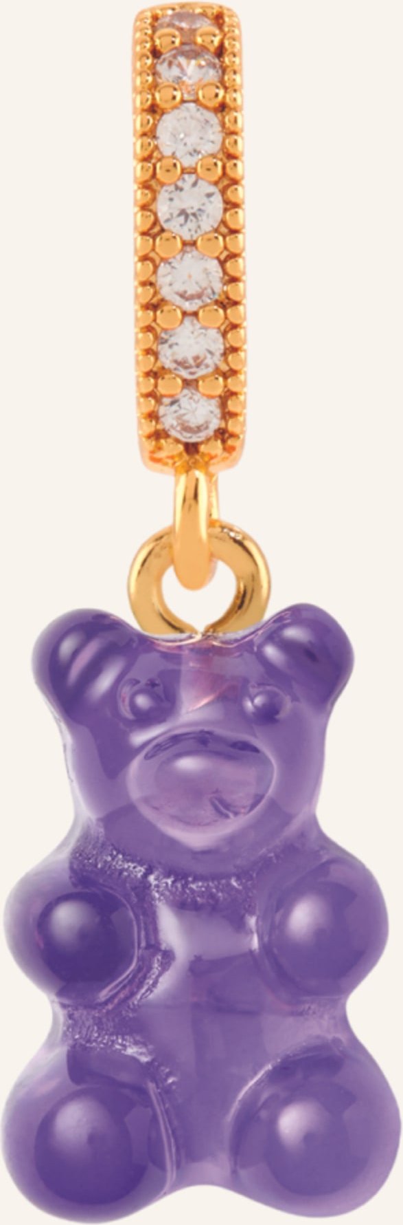 Crystal Haze Kette Plum Nostalgia Bear By Glambou lila