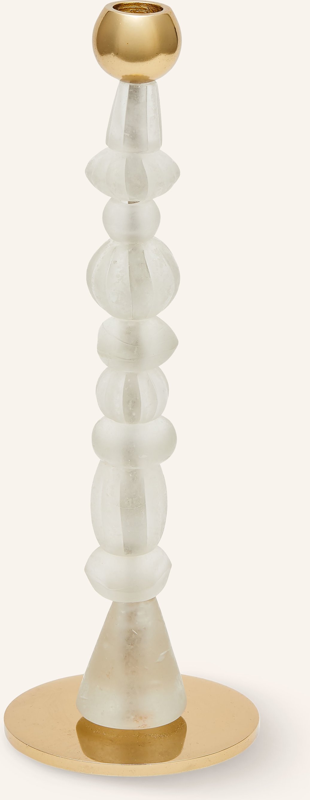 Polspotten Kerzenhalter Beads weiss