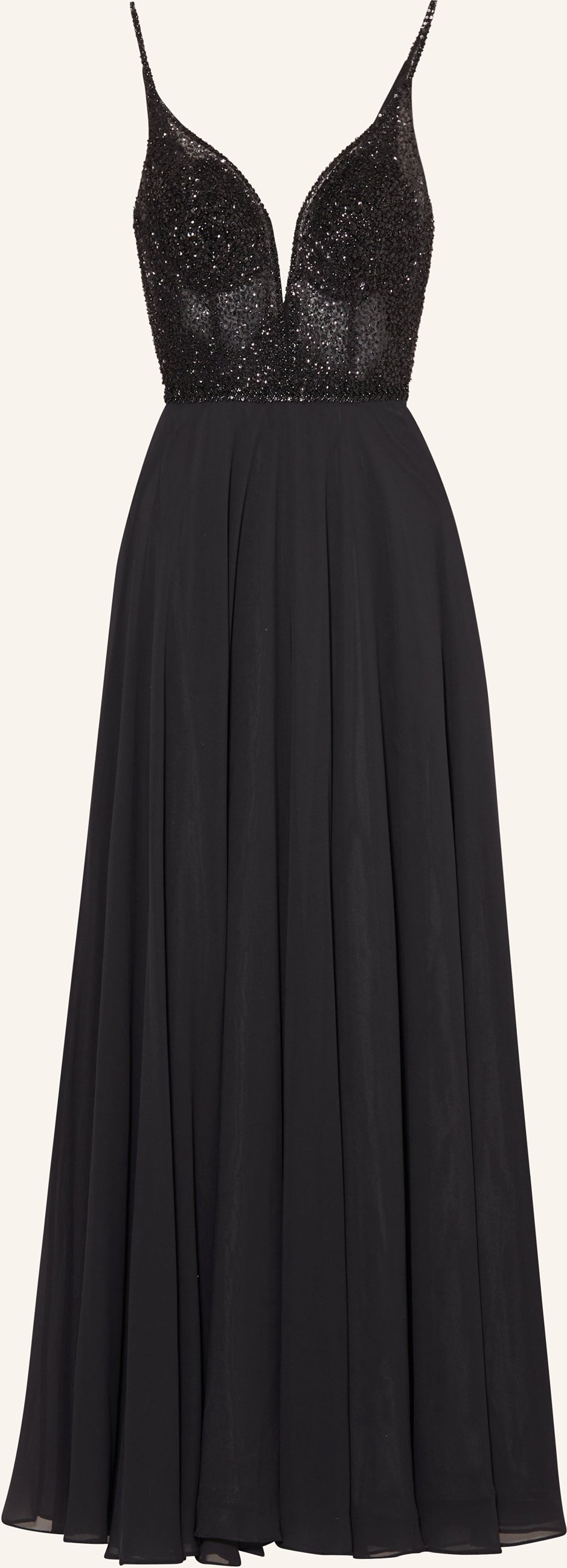 Thumbnail - Hey Kyla Abendkleid Mit Pailetten Und Schmucksteinen schwarz