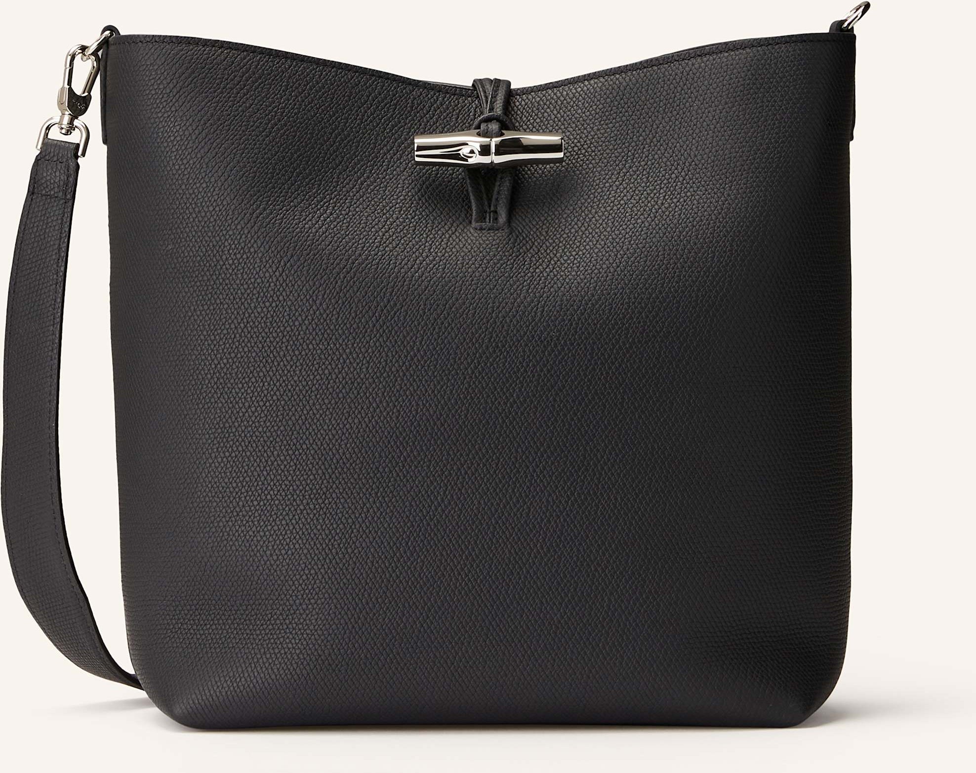 Thumbnail - Longchamp Schultertasche Le Roseau Large schwarz