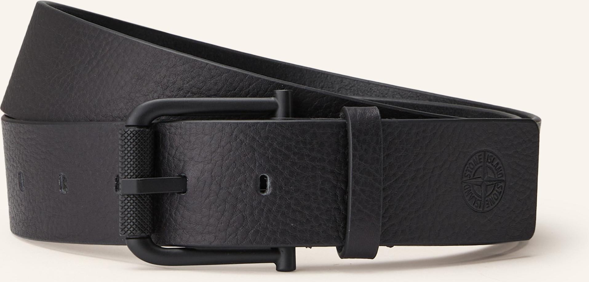 Stone Island Ledergürtel schwarz