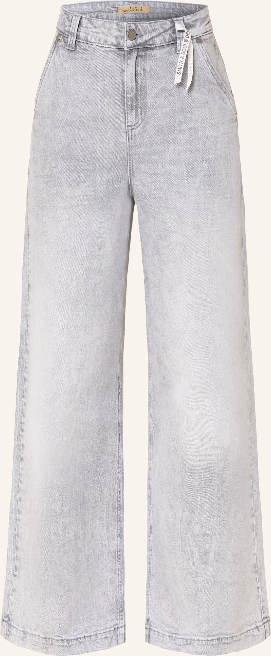 Smith & Soul Wide Leg Jeans grau