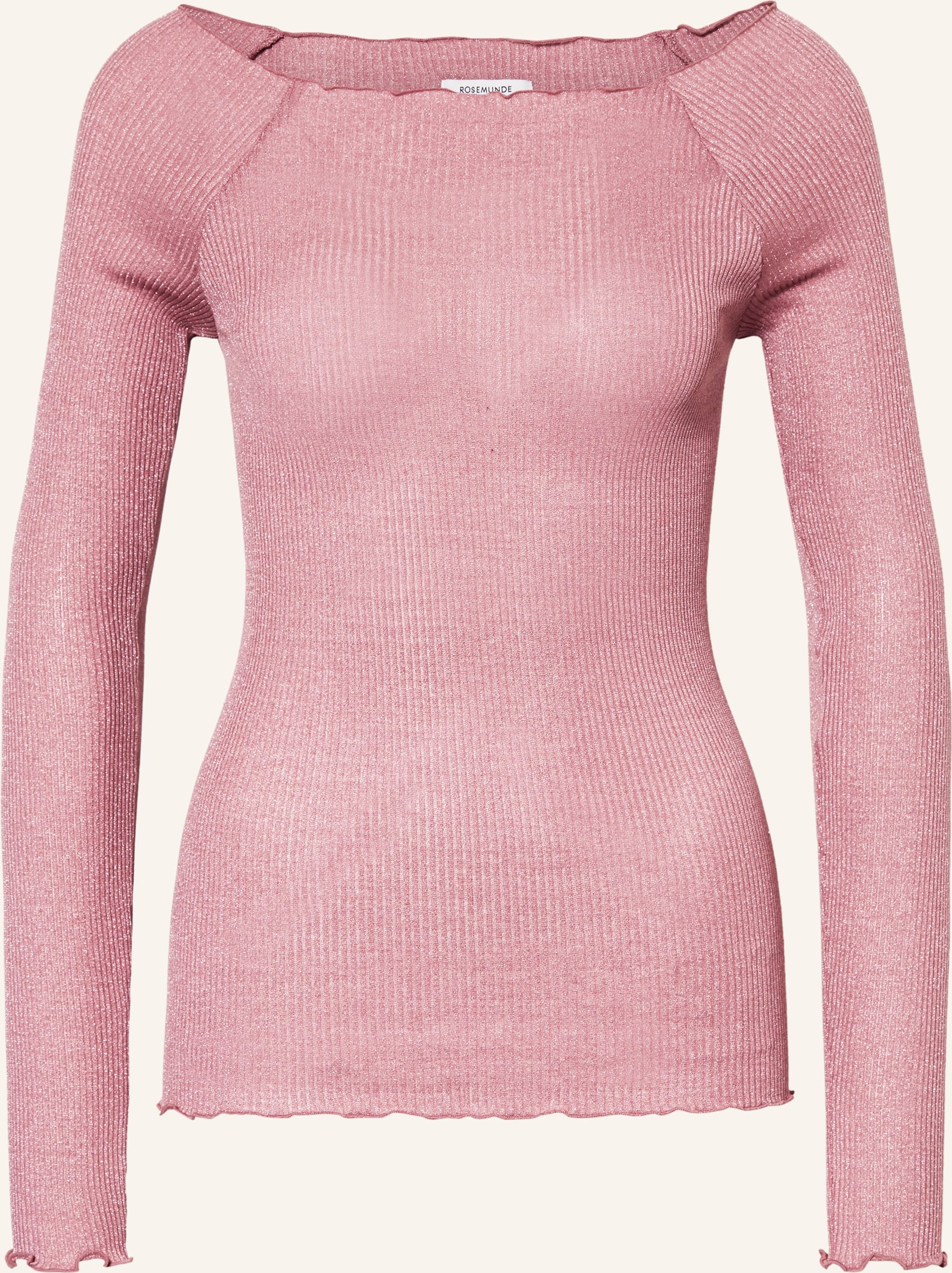 Rosemunde Longsleeve Bliss Mit Seide Und Glitzergarn rosa