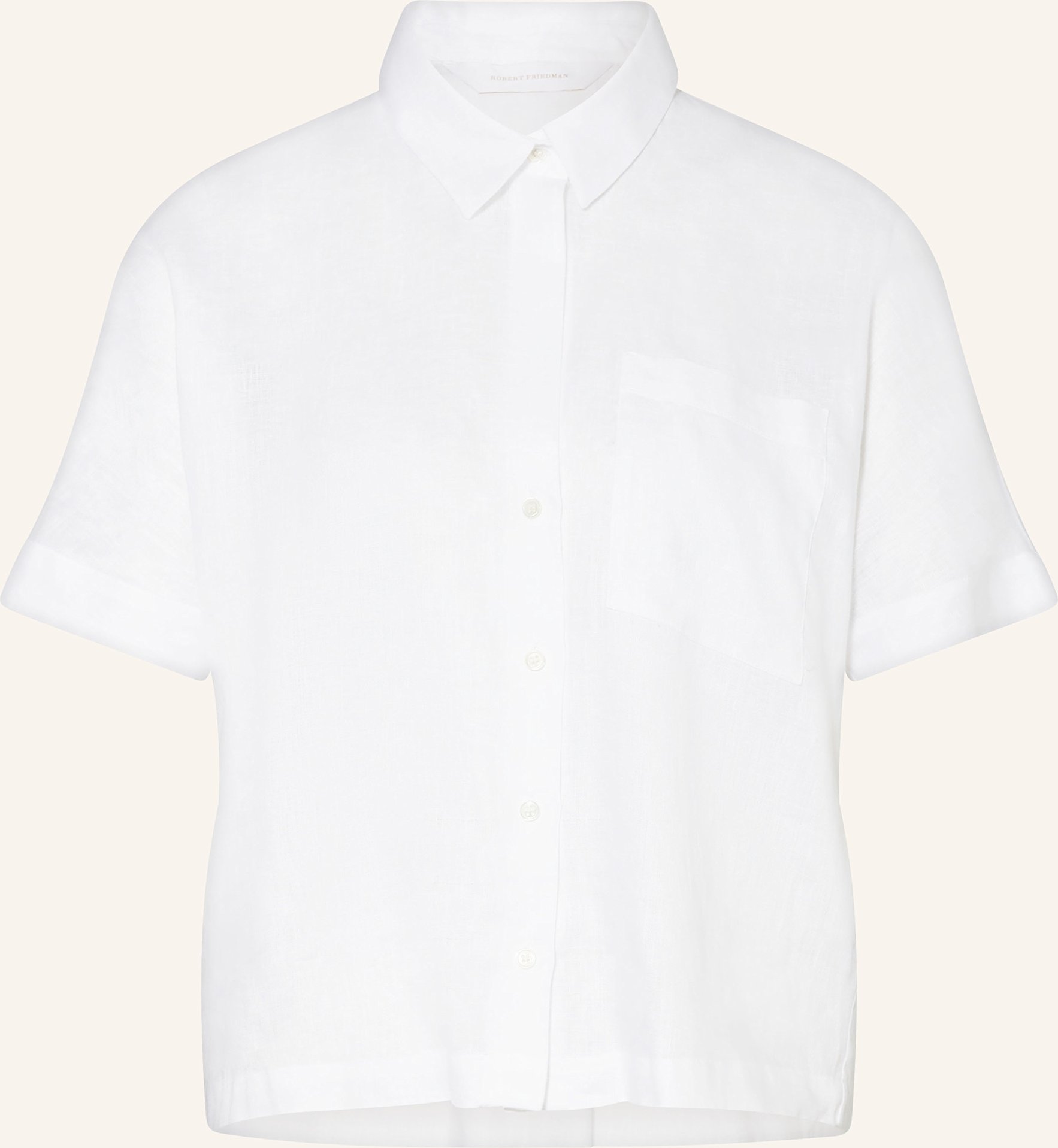 Thumbnail - Robert Friedman Hemdbluse Alicia Aus Leinen weiss