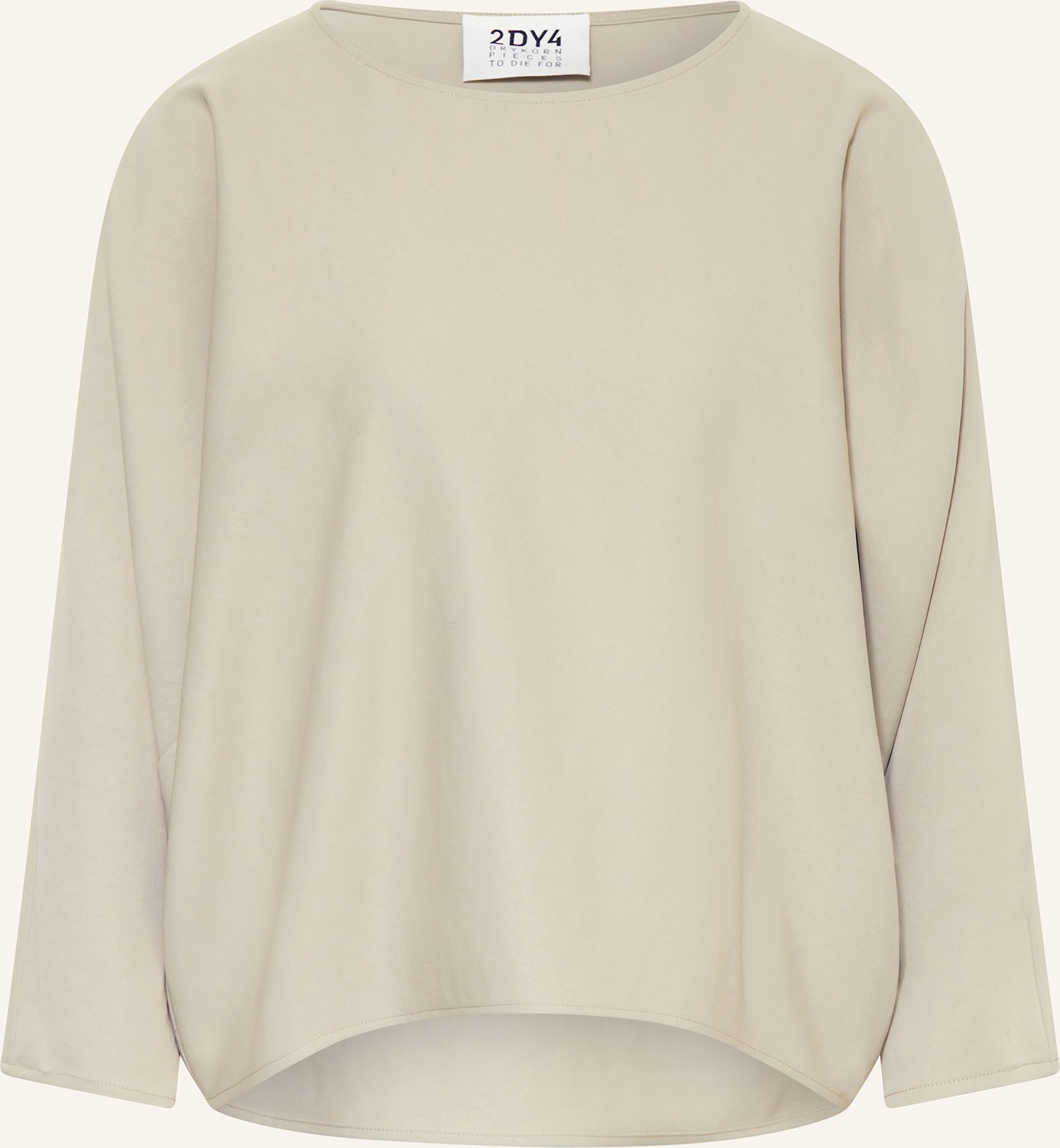 Drykorn Blusenshirt Nialini Aus Satin beige