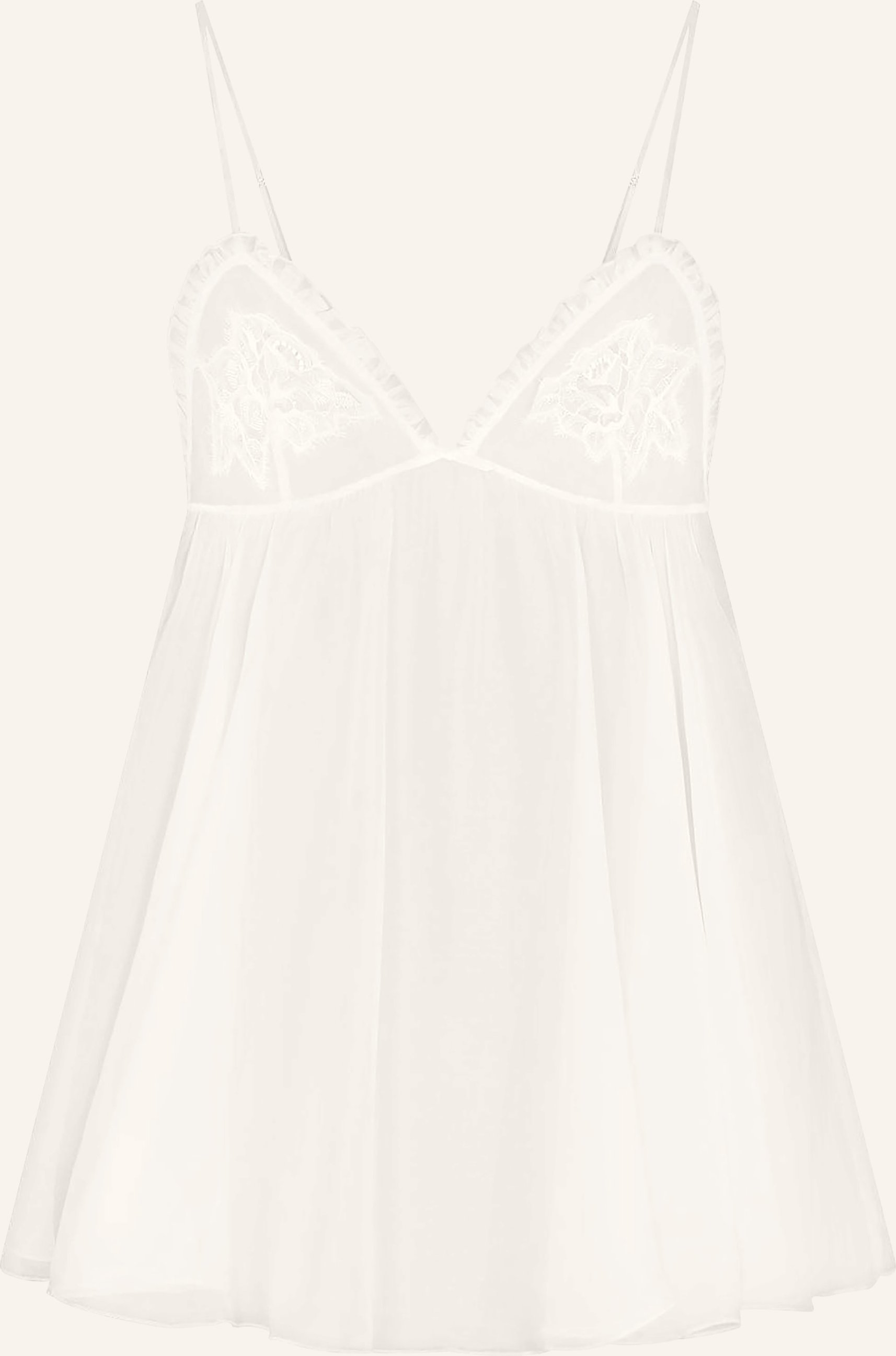 Skims Schlaftop Skims Romance Aus Seide weiss