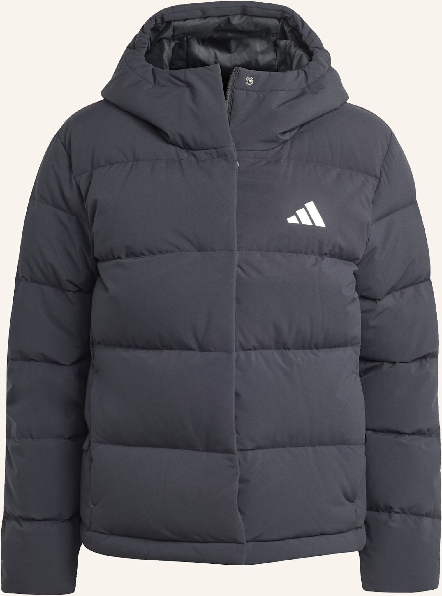Thumbnail - Adidas Helionic Climawarm Daunenjacke Mit Kapuze schwarz