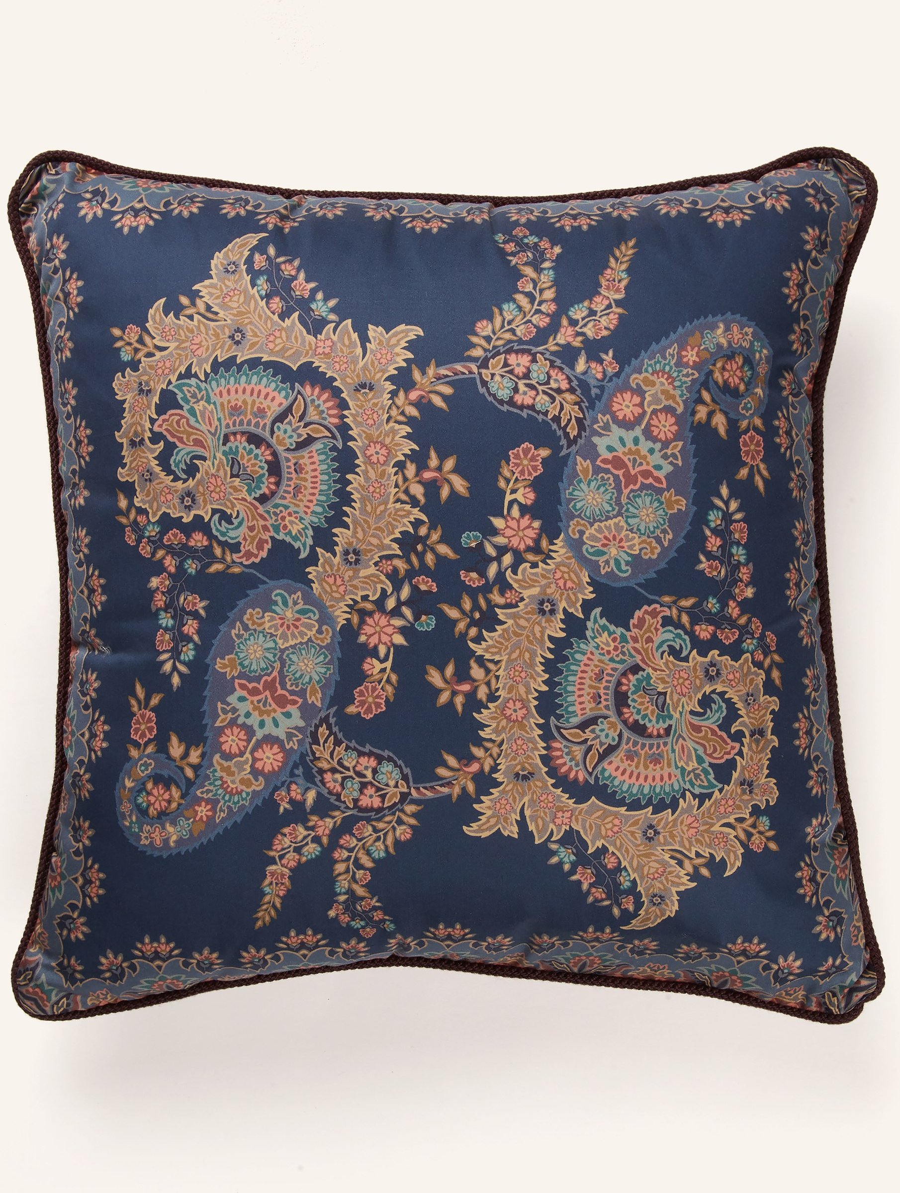 Etro Home Dekokissen Aus Satin blau
