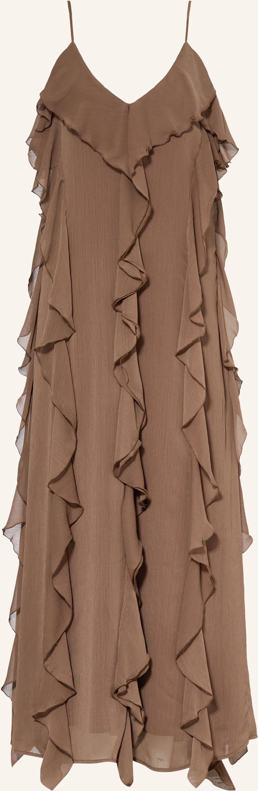 Mrs & Hugs Kleid Mit Volants braun