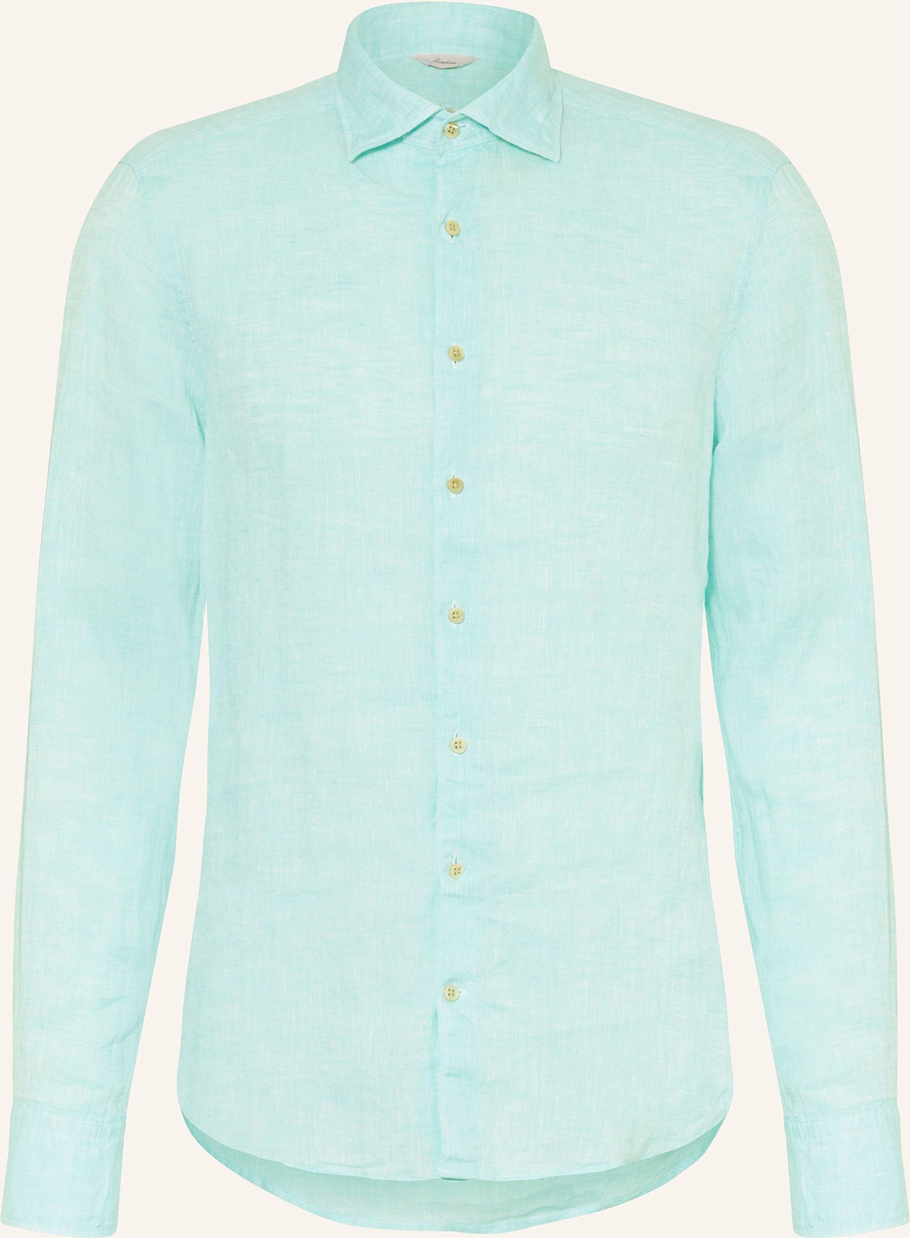 Stenströms Leinenhemd Slim Fit blau