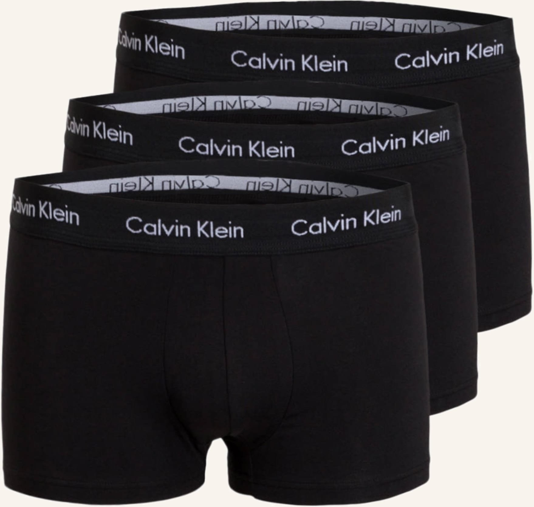 Calvin Klein 3er-Pack Boxershorts Cotton Stretch silber