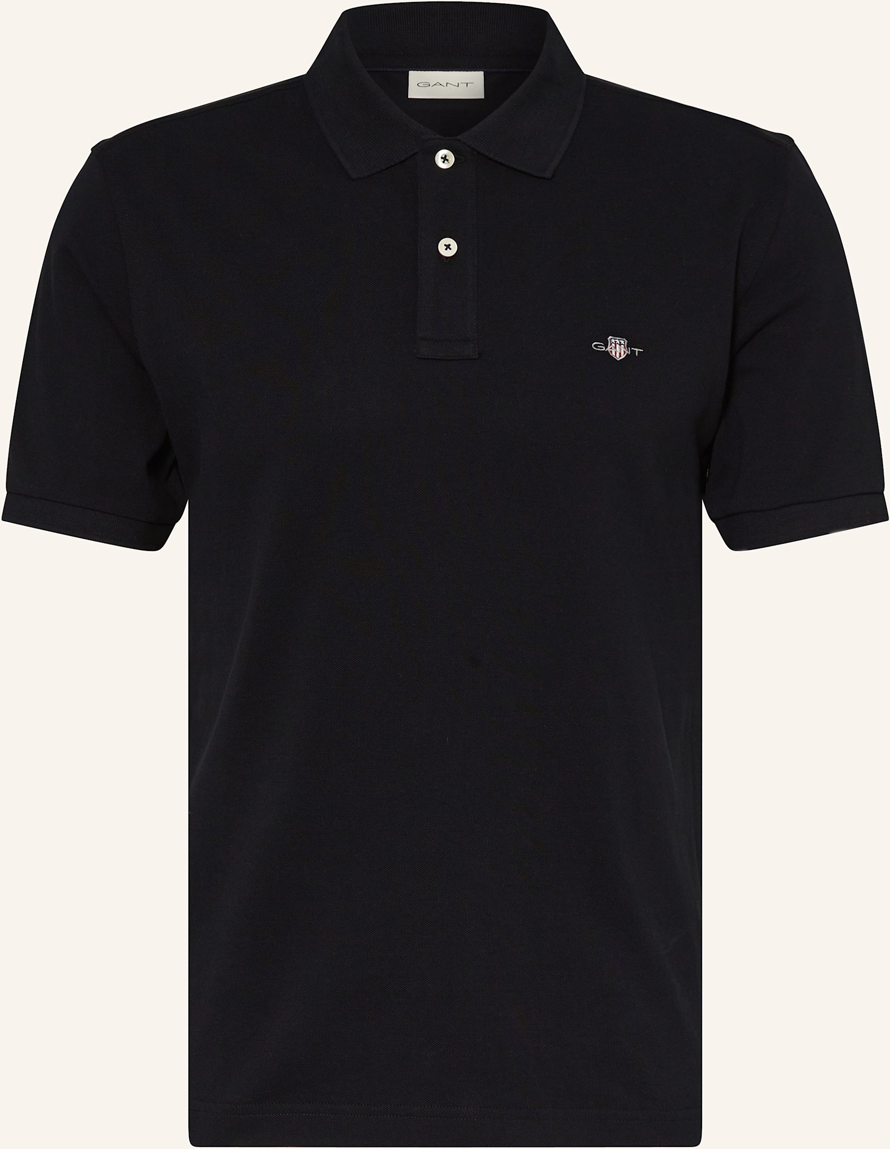 Thumbnail - Gant Piqué-Poloshirt schwarz