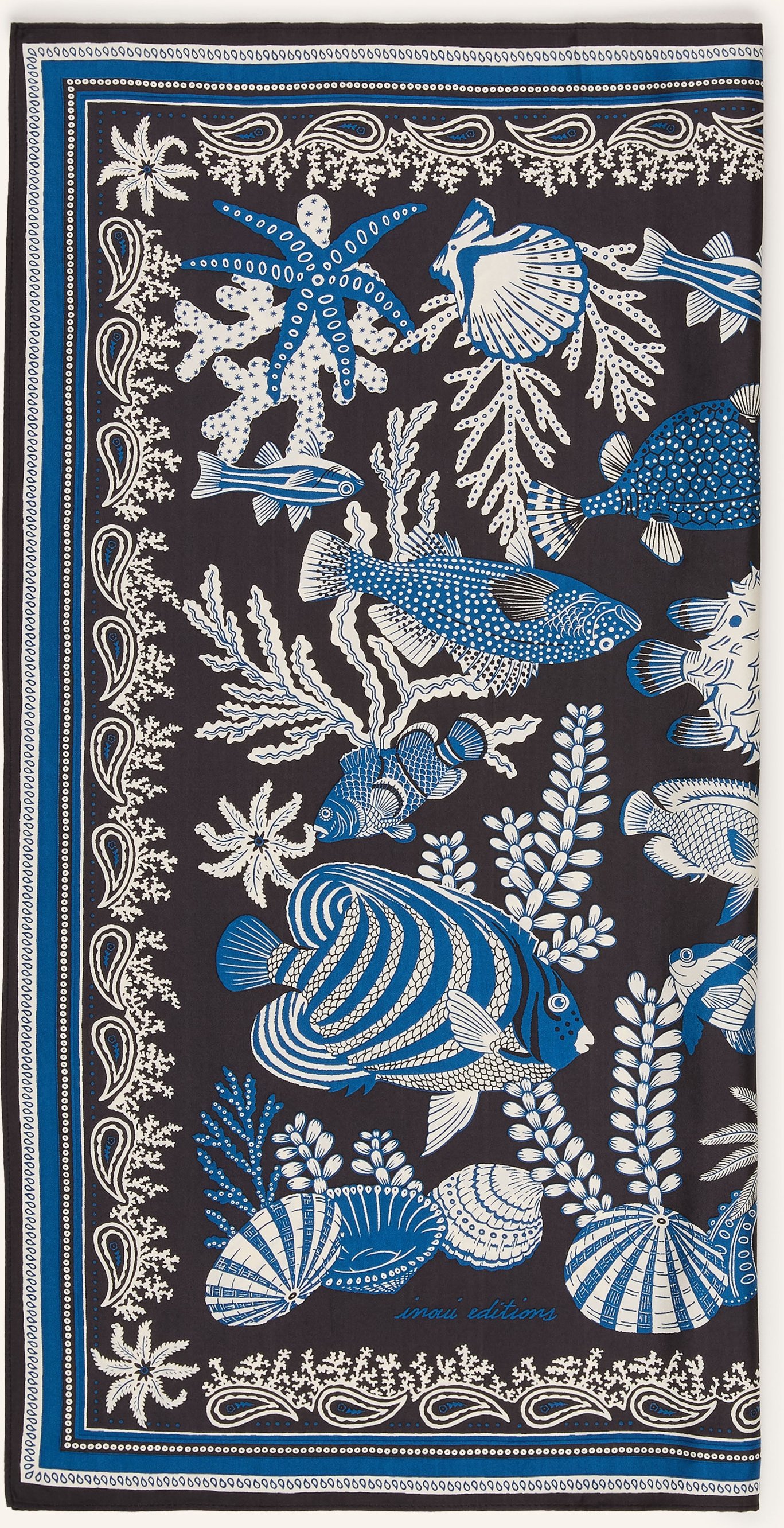 Inoui Editions Seidentuch Bandana schwarz