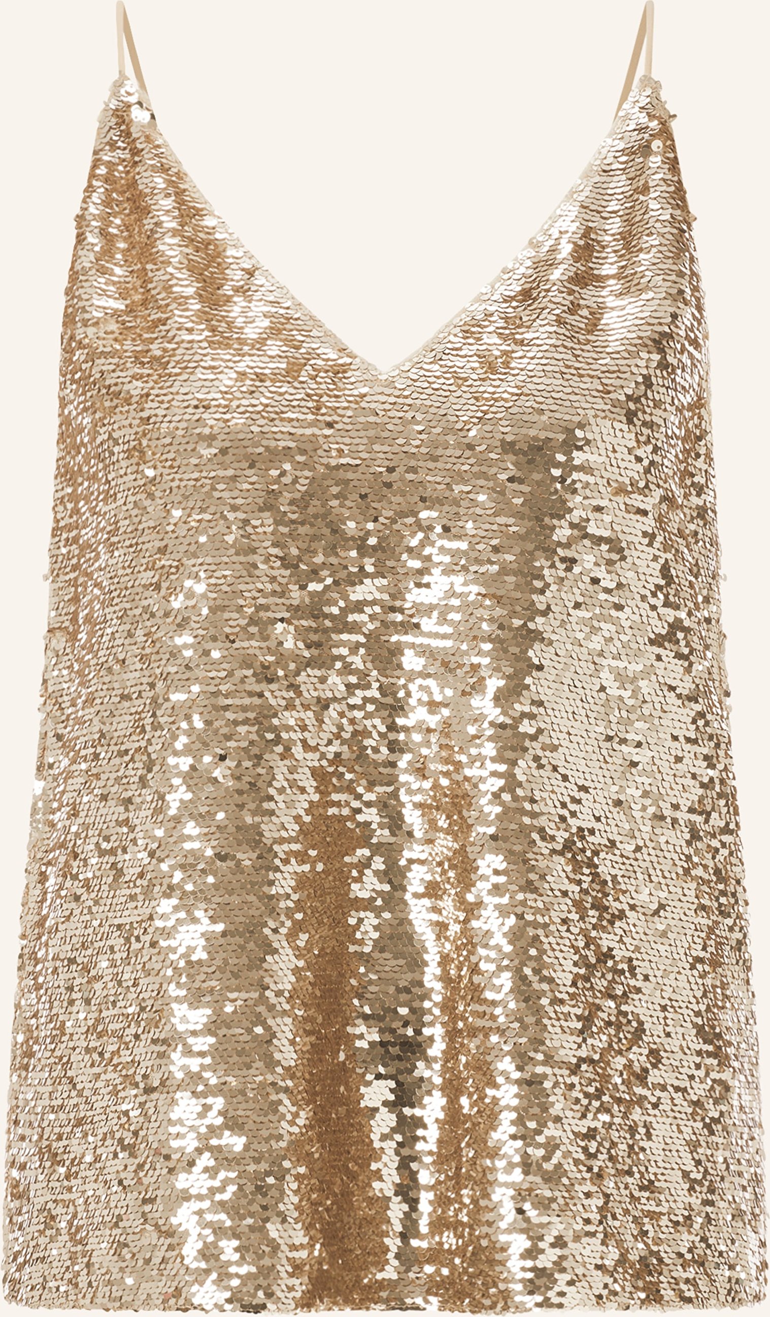 Rich & Royal Top Mit Pailletten gold
