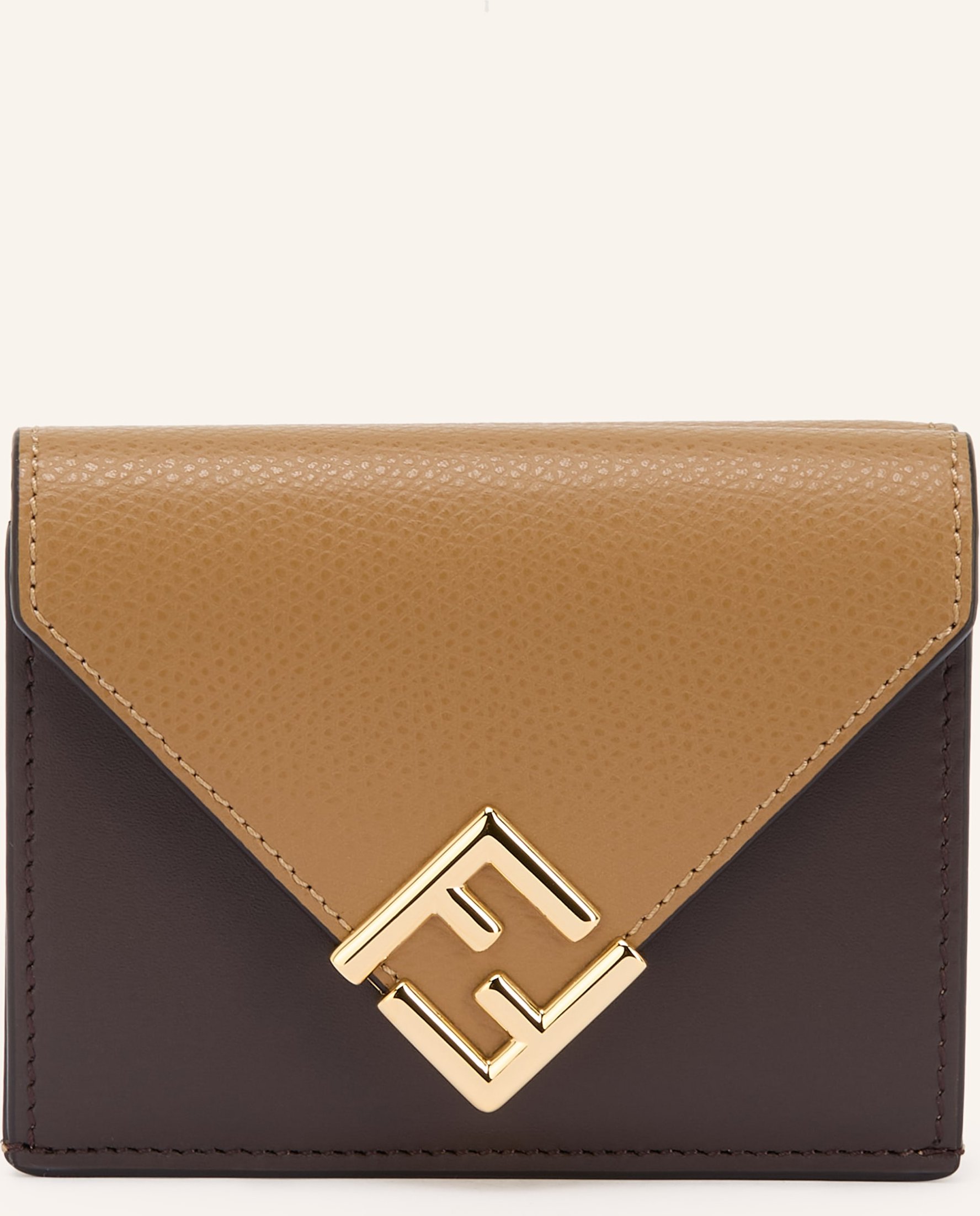 Fendi Geldbörse Ff Diamonds braun