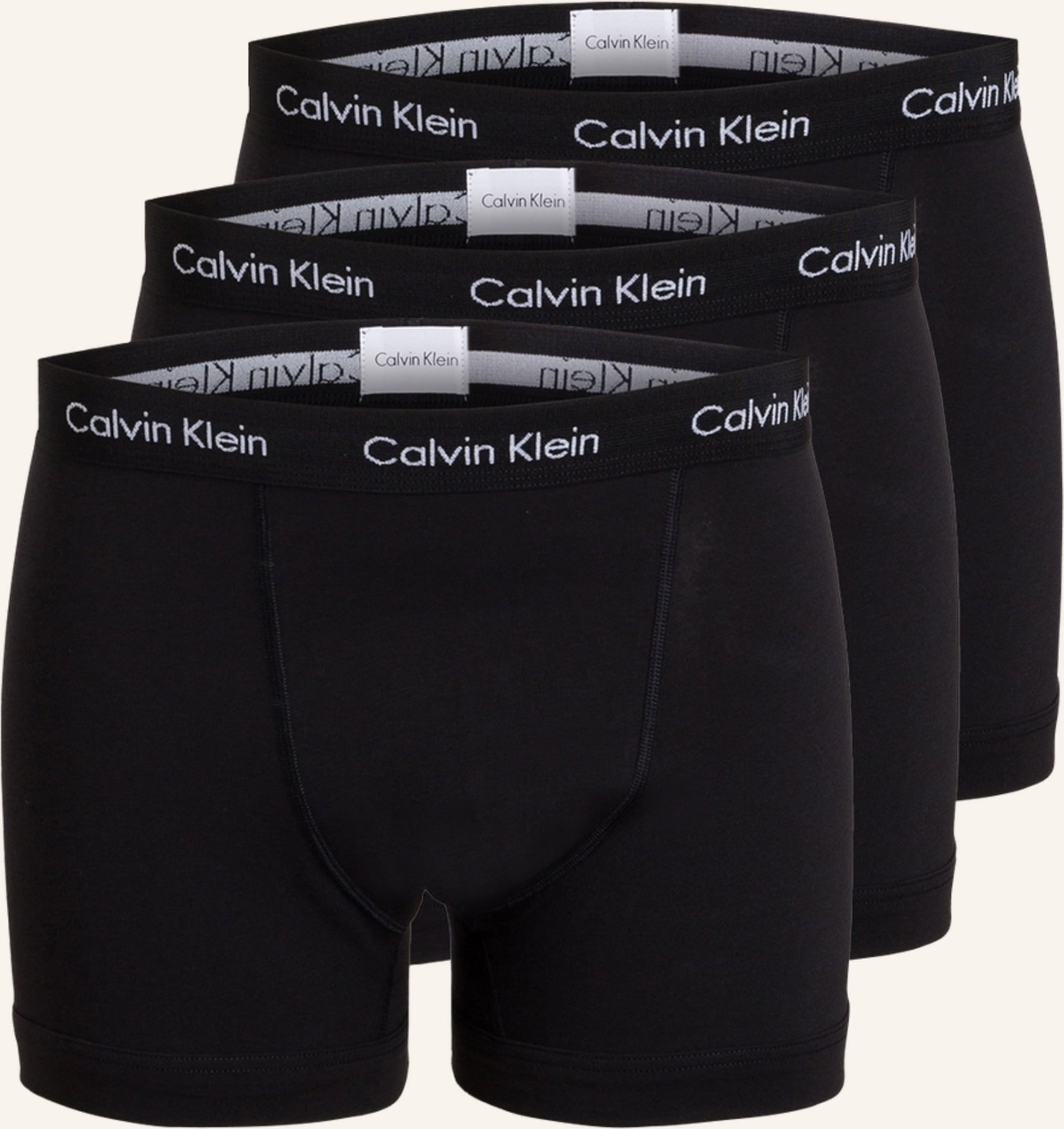 Calvin Klein 3er-Pack Boxershorts Cotton Stretch schwarz