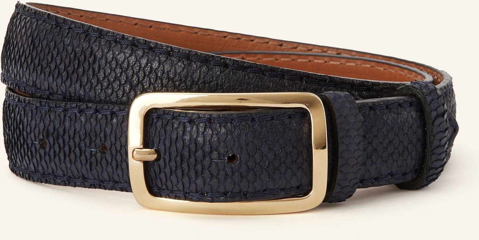 Reptile's House Ledergürtel Blind blau