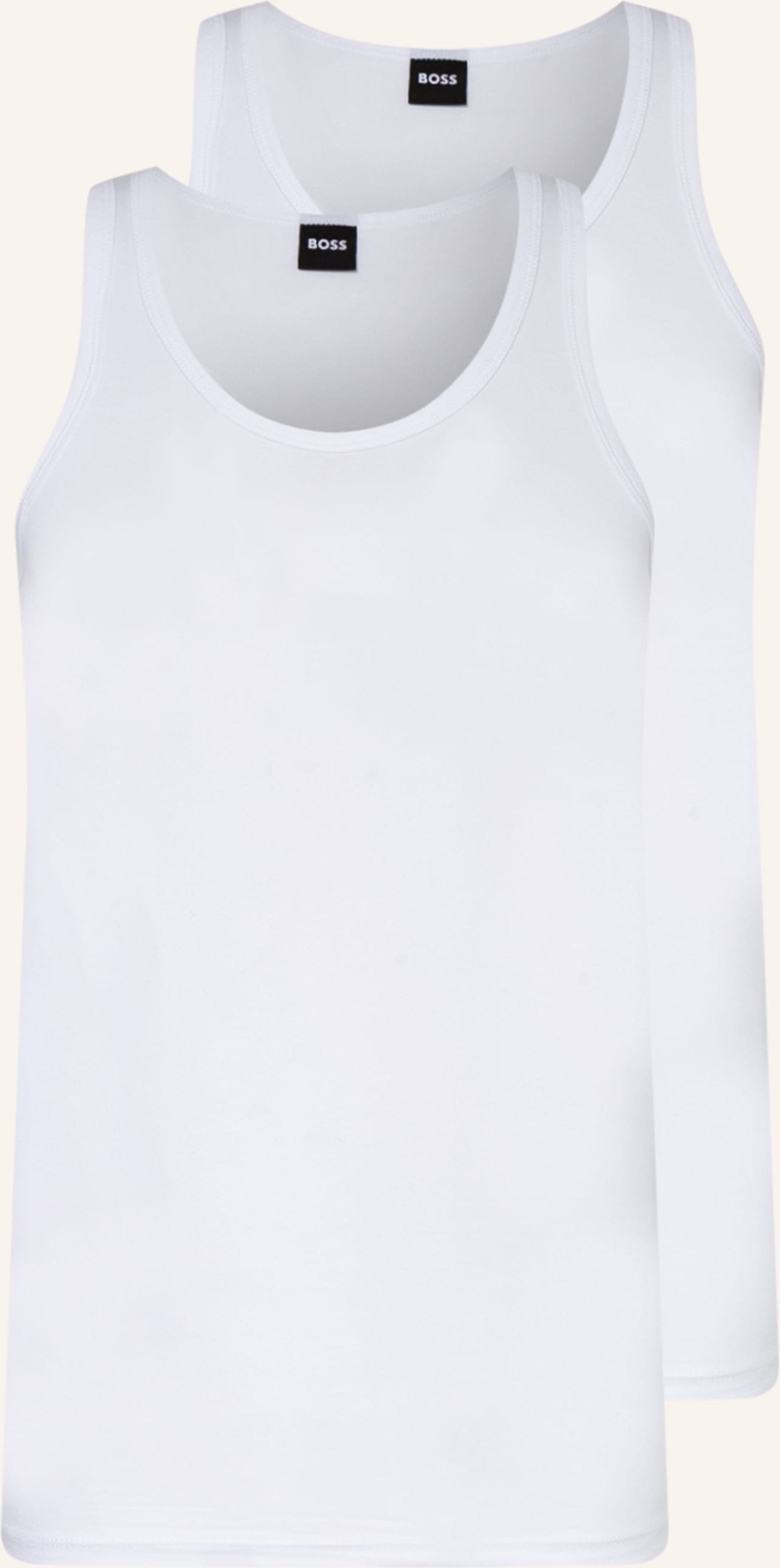 Boss 2er-Pack Unterhemden weiss