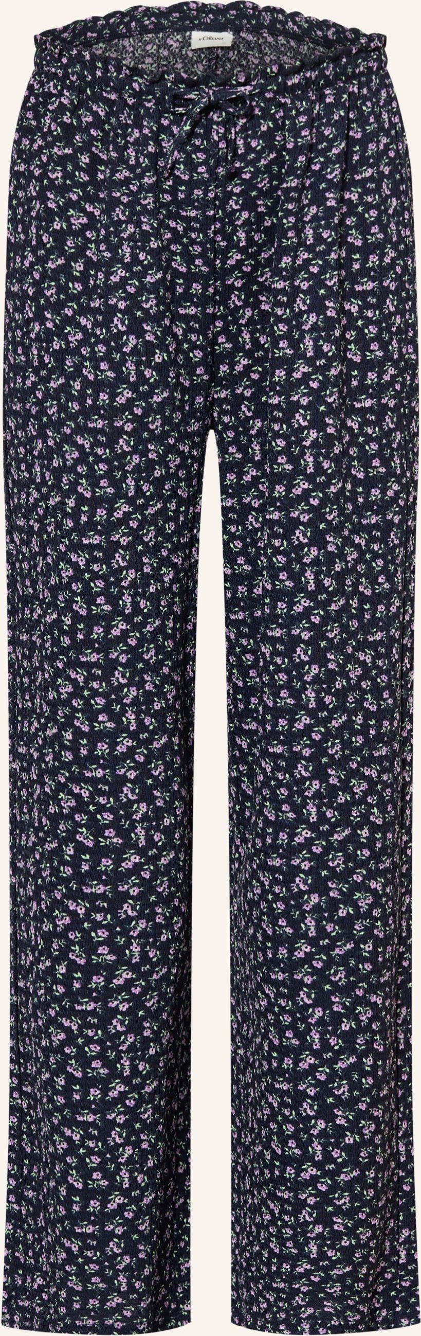 Wide-Leg-Hose aus Crêpe-Jersey