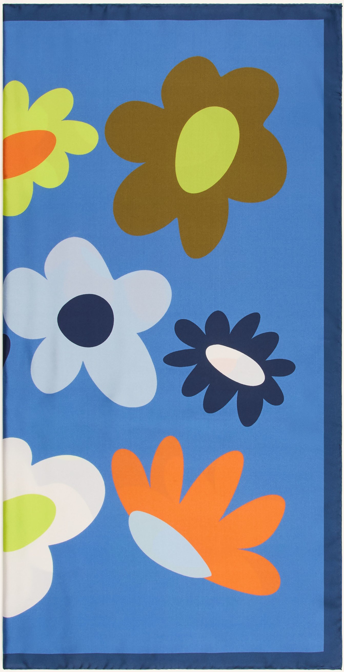 Barbieri Seidentuch blau