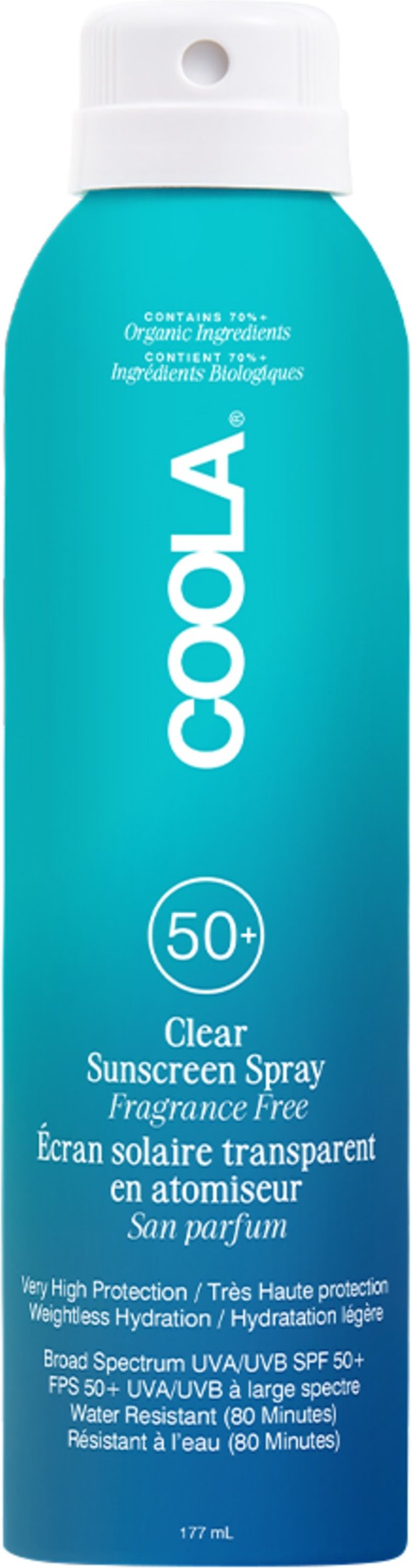 Coola Classic Body Spray Unscented Spf 50 Sonnenschutzspray 177 ml