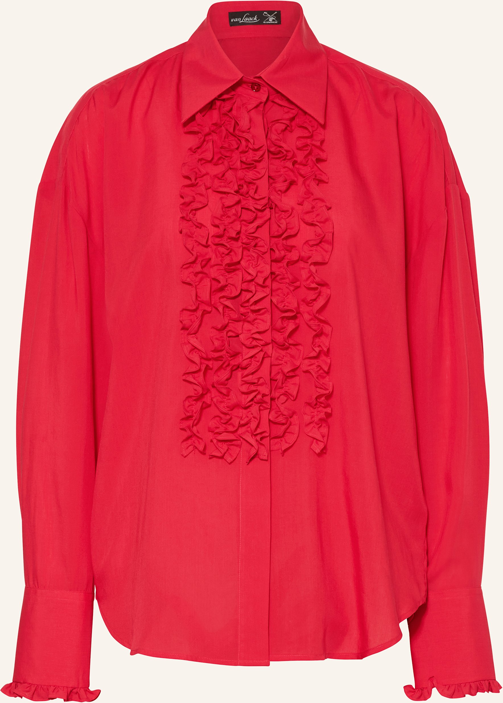 Van Laack Hemdbluse Vl-Bilani-Xx Mit Rüschen rot