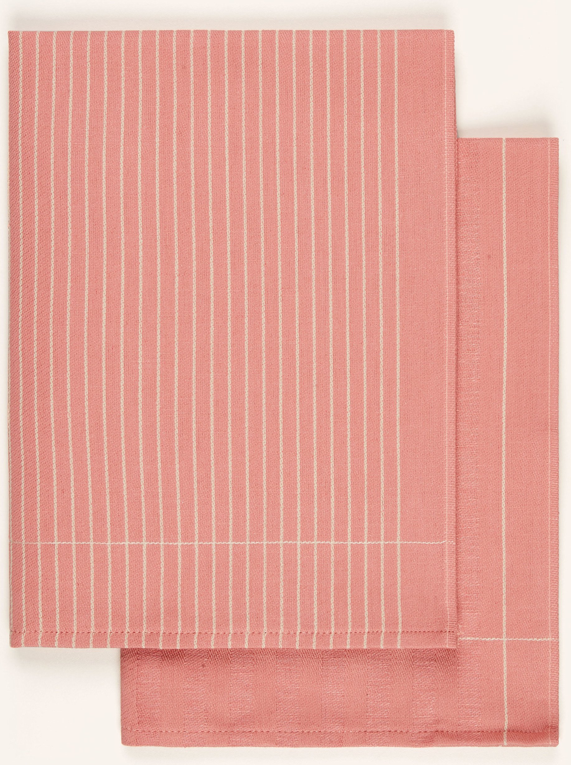 Ross 2er-Set Geschirrtücher Mit Leinen rosa