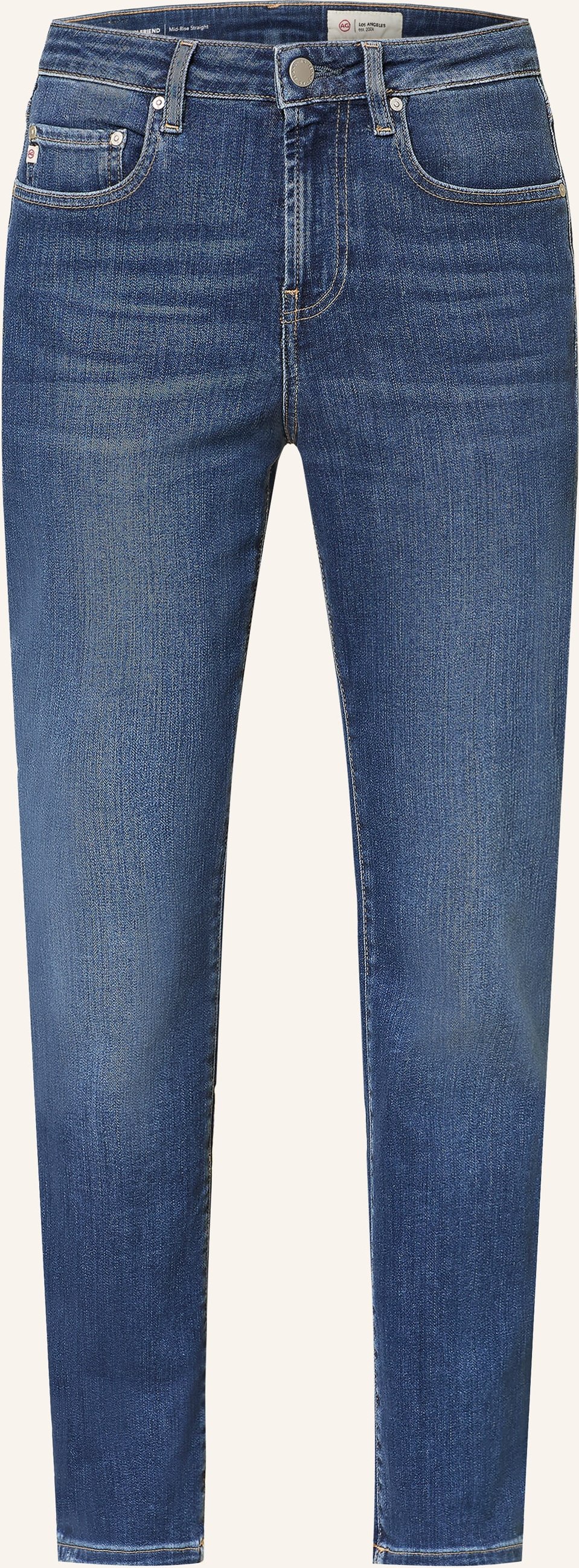 Ag Jeans Straight Jeans Girlfriend blau