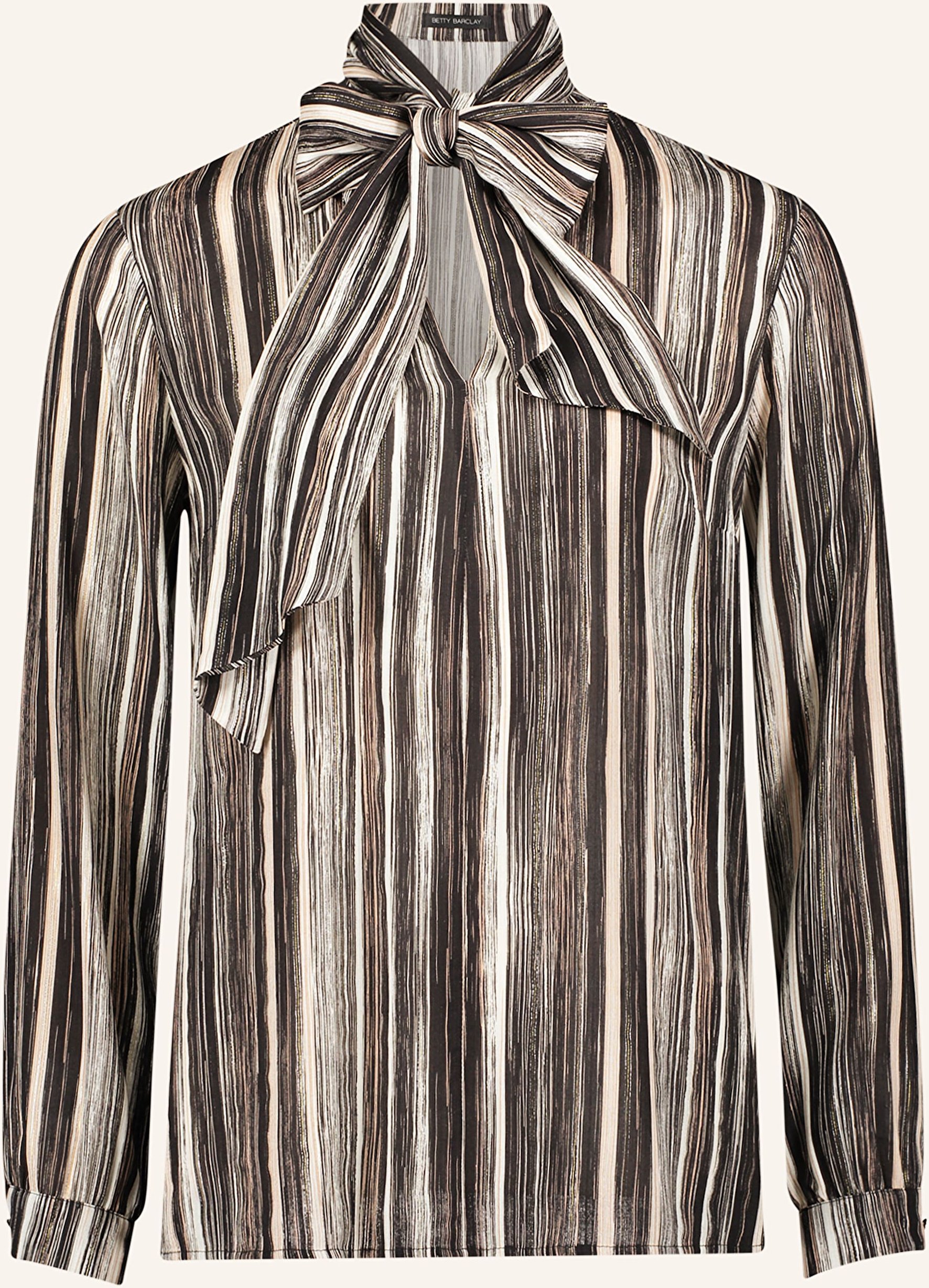 Betty Barclay Blusenshirt Mit Abnehmbarer Schluppe Und Glitzergarn schwarz