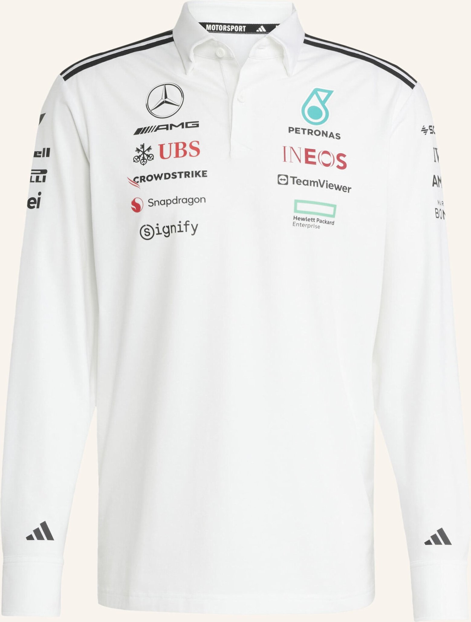 Thumbnail - Adidas Mercedes - Amg Petronas Formula One Team Poloshirt weiss