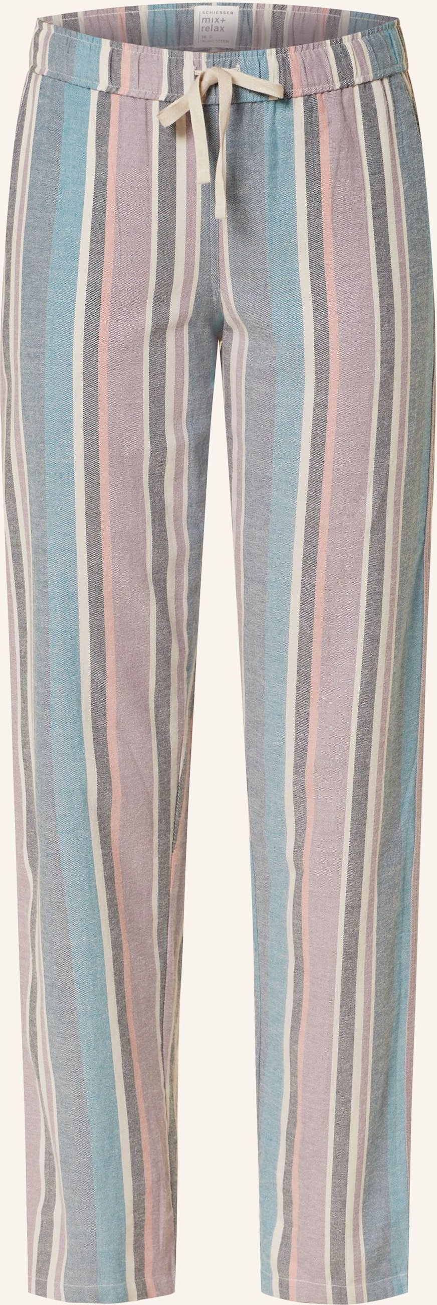 Schiesser Schlafhose Mix+Relax Aus Flanell beige