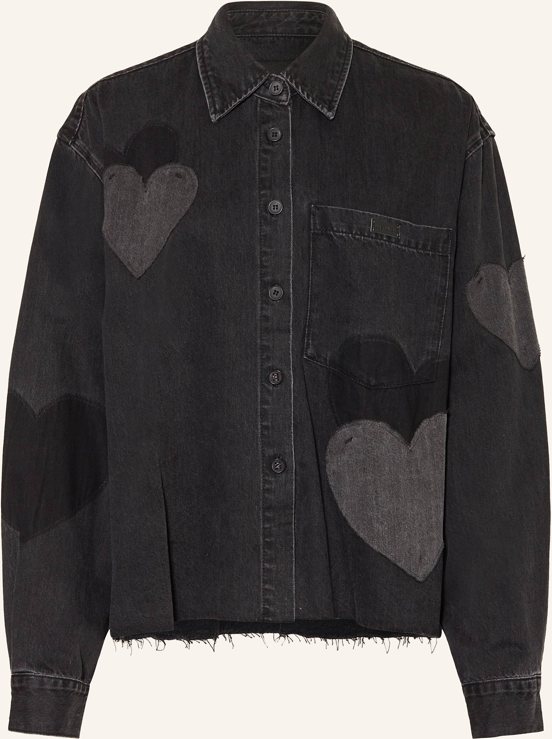 Elias Rumelis Jeansbluse Beba schwarz