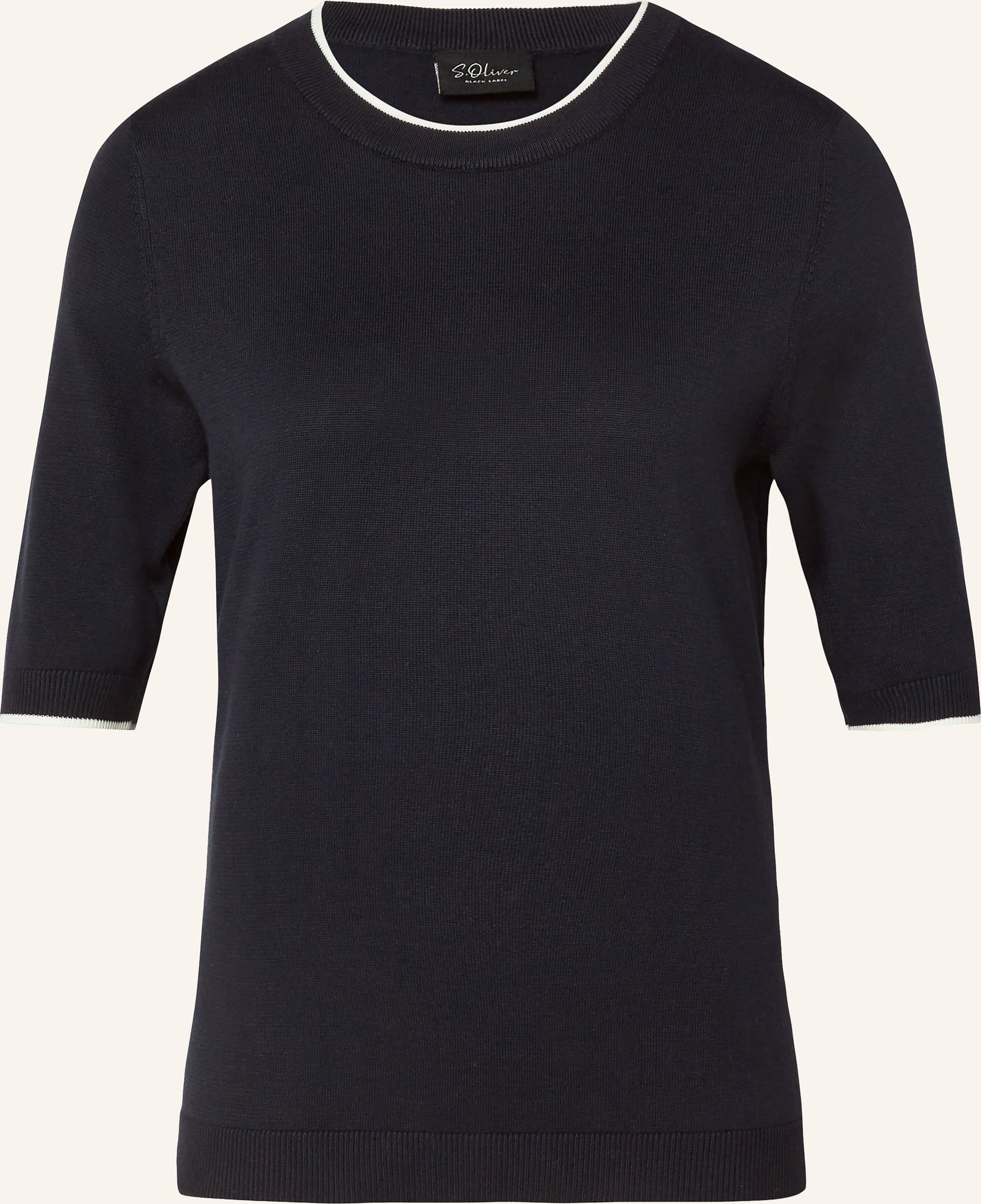 S.Oliver Black Label Strickshirt blau