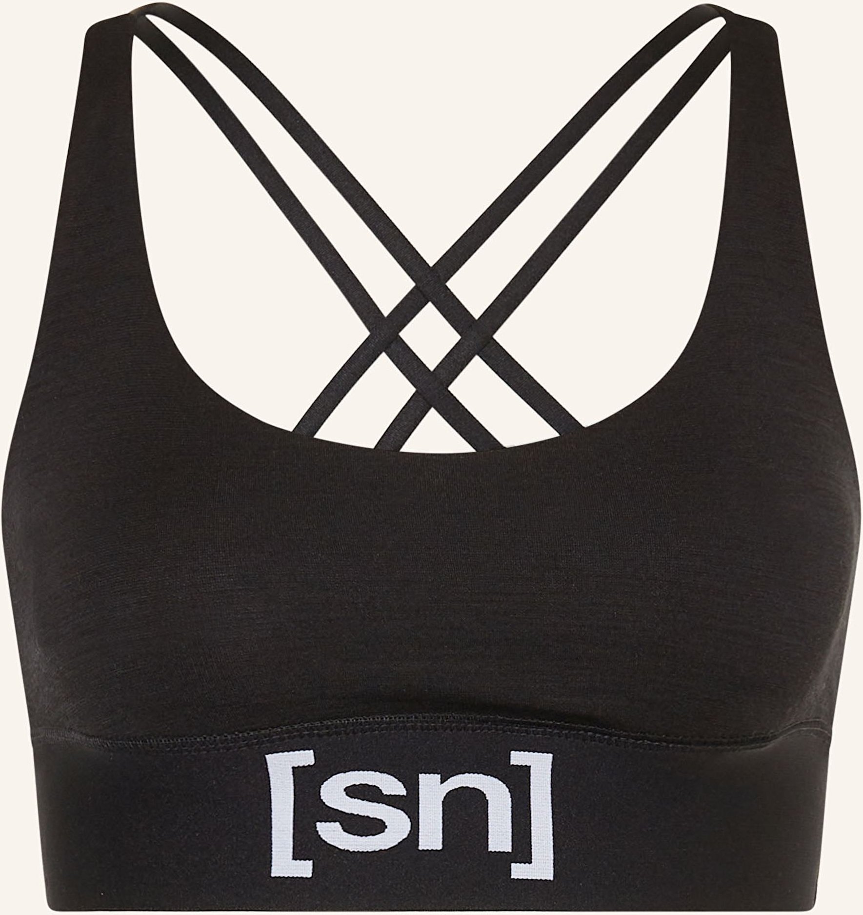 Super.Natural Sport-Bh Super Top Mit Merinowolle schwarz