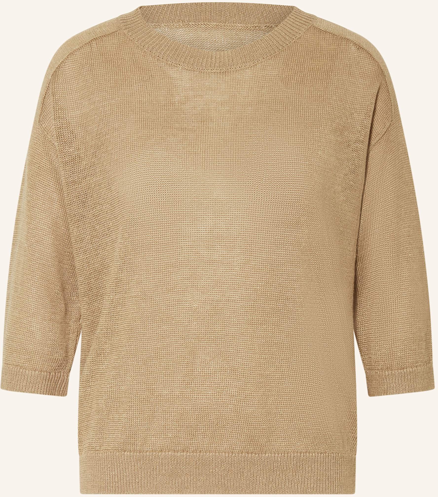 Thumbnail - (The Mercer) N.Y. Leinenpullover Mit 3/4-Arm beige