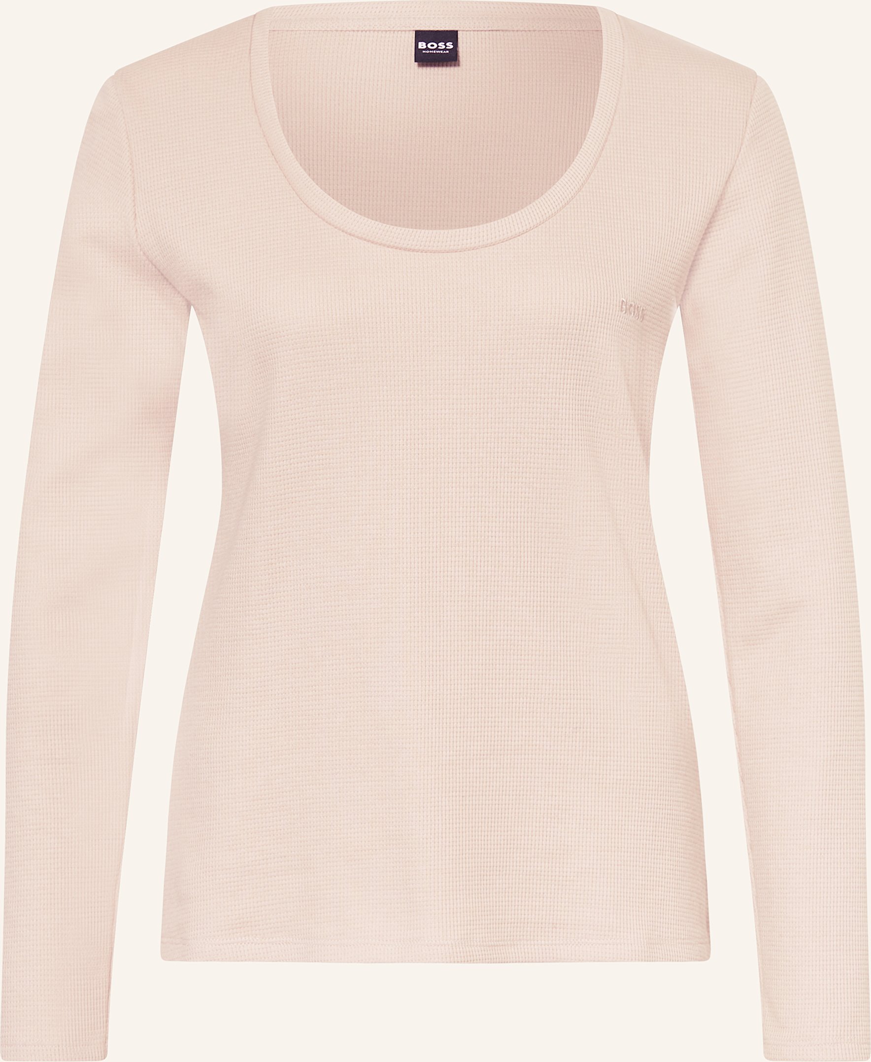 Thumbnail - Boss Schlafshirt Waffle beige
