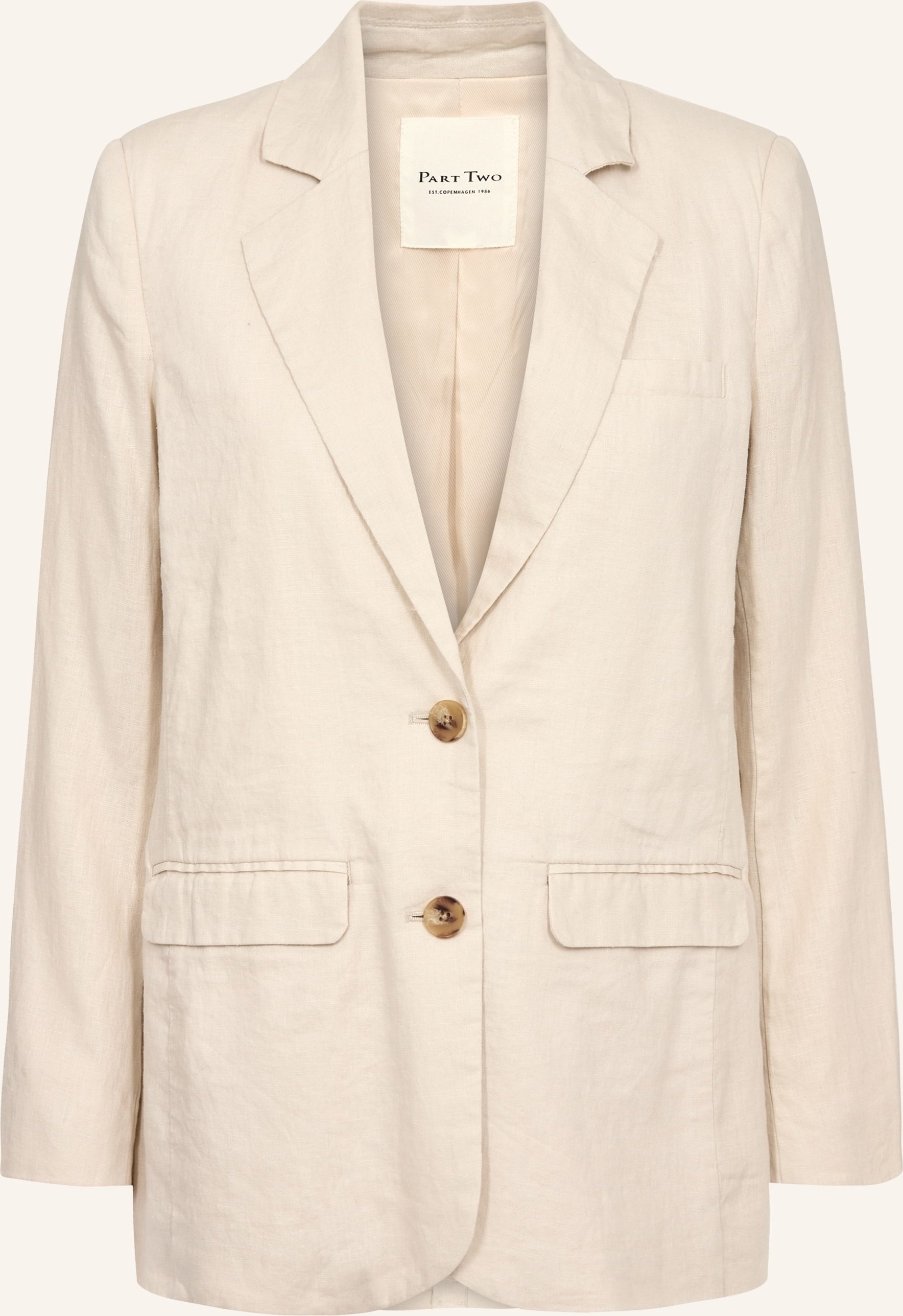 Part Two Leinenblazer beige
