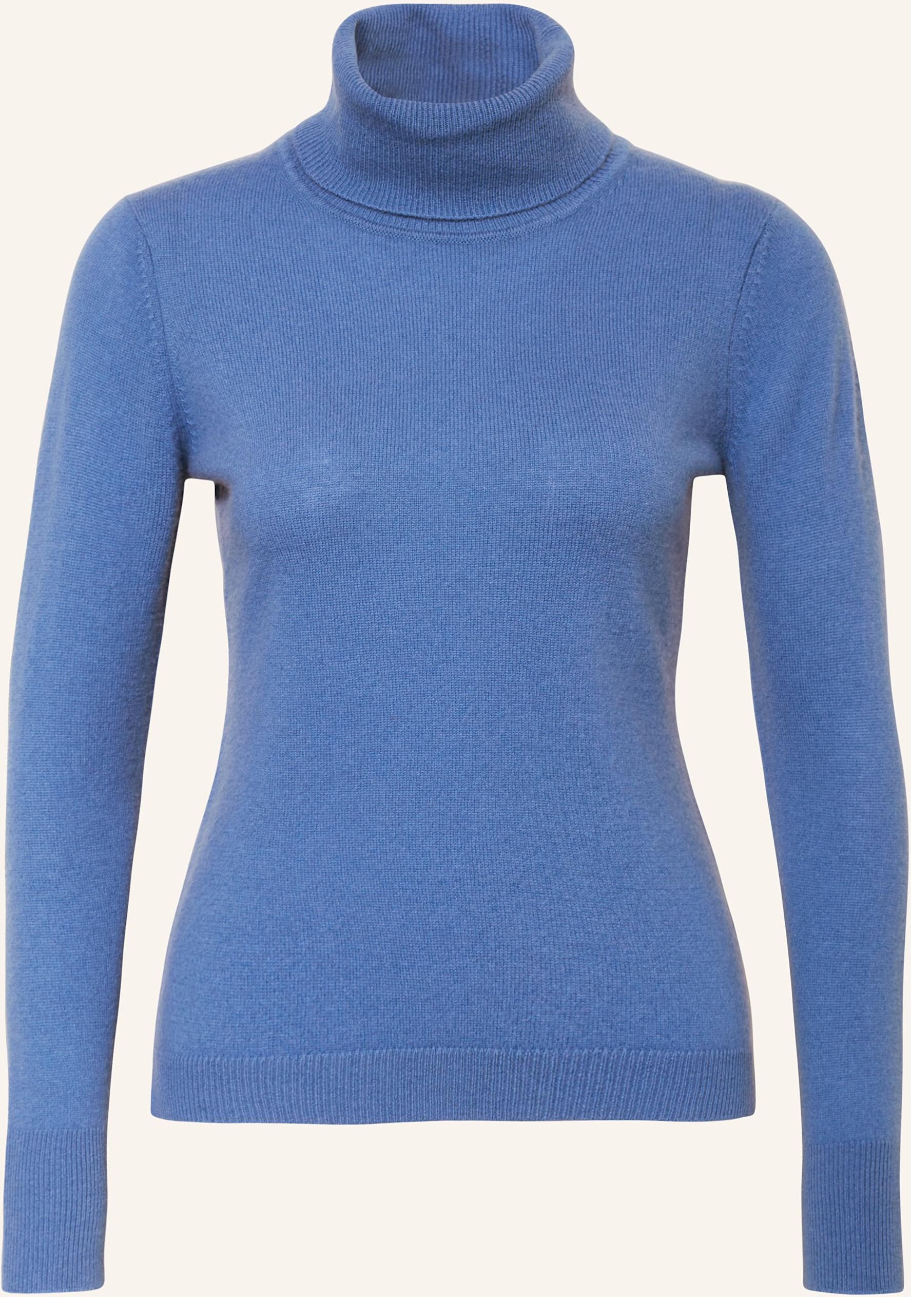 Thumbnail - Darling Harbour Rollkragenpullover Aus Cashmere blau