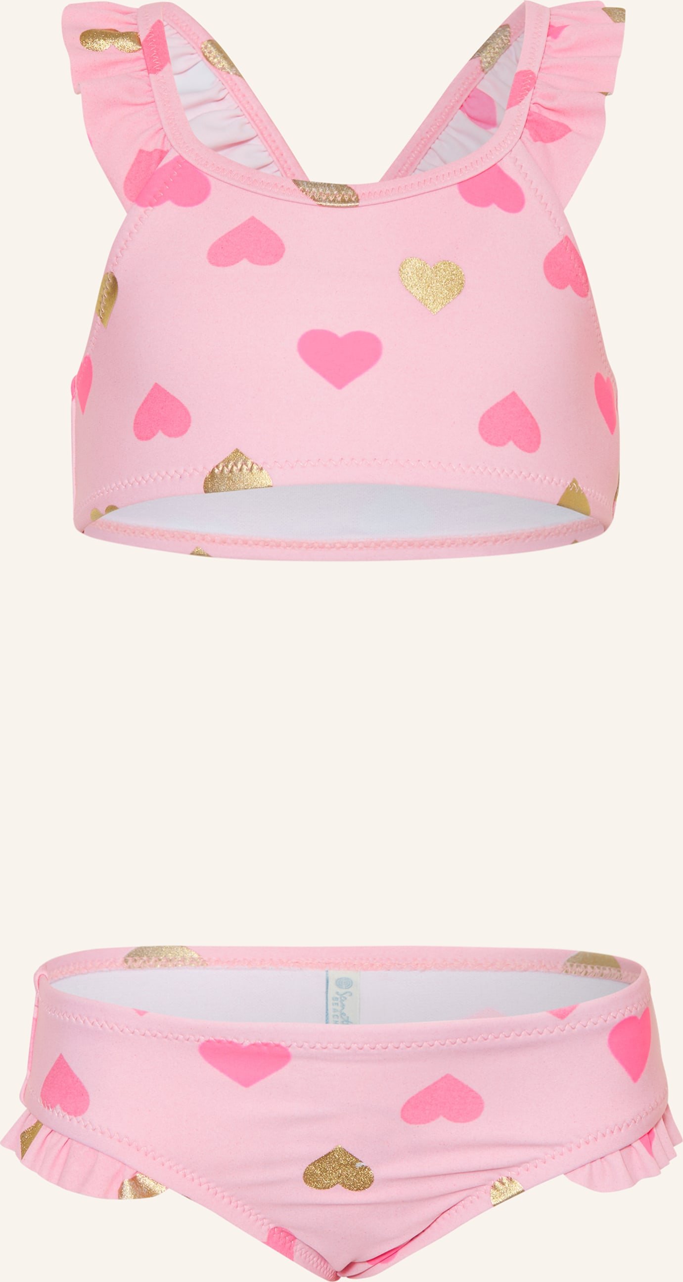 Sanetta Bustier-Bikini Mit Uv-Schutz 50+ rosa