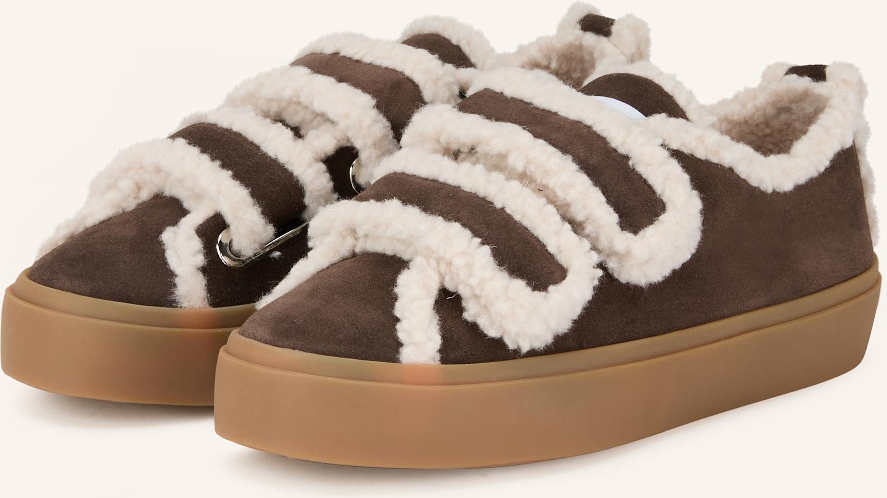 Inuikii Sneaker Velcro Low braun