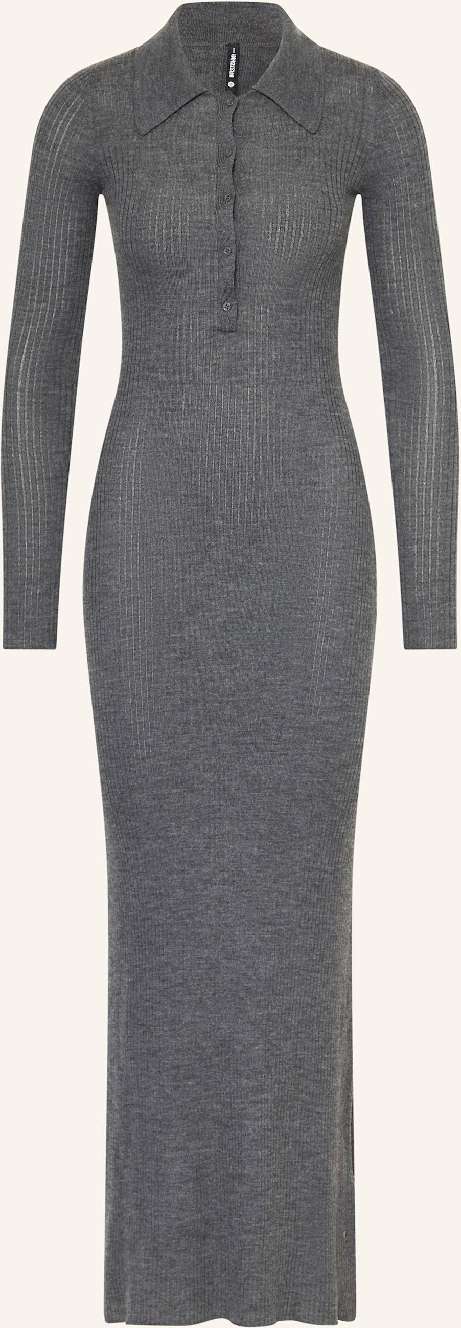 Thumbnail - Wrstbhvr Strickkleid Romi grau
