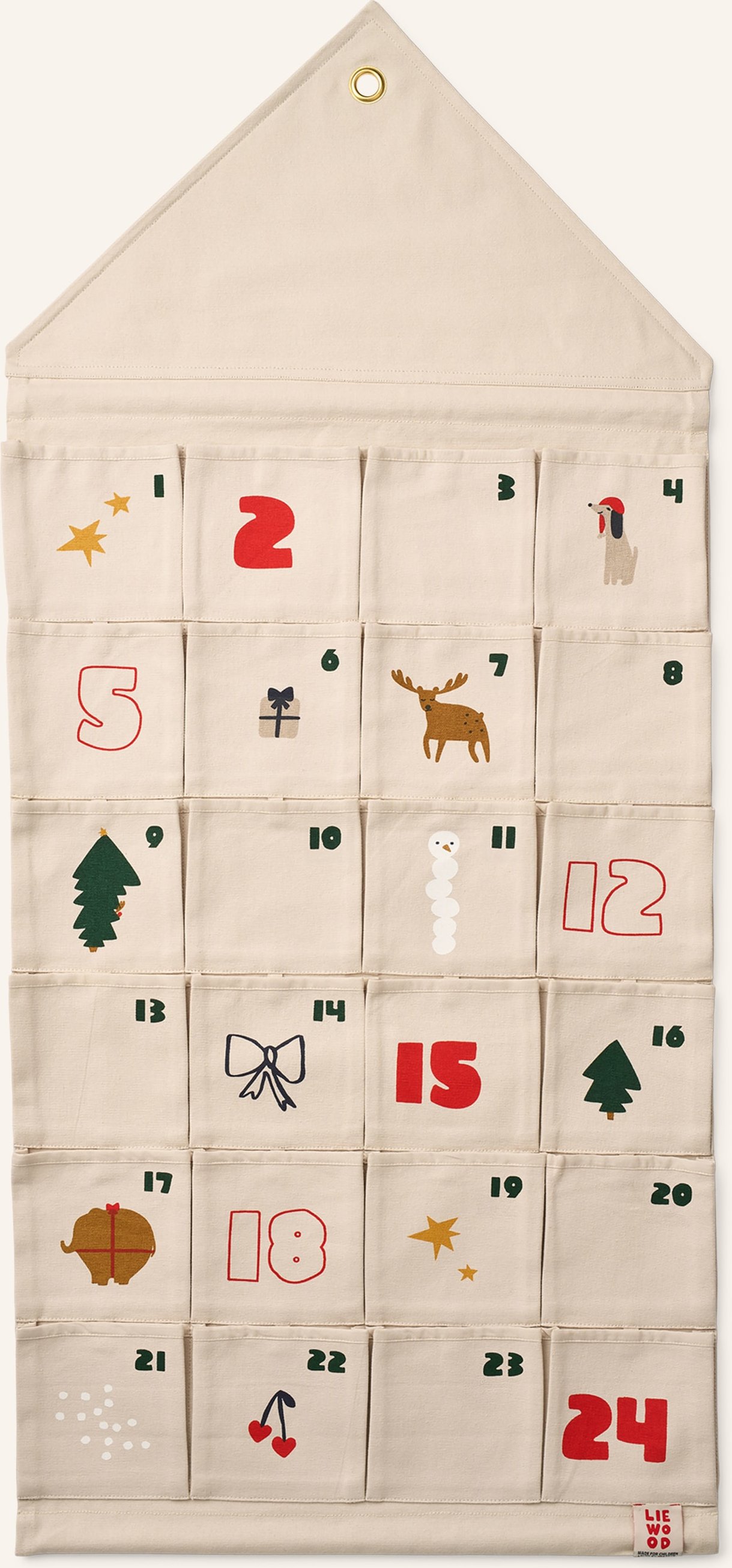 Liewood Adventskalender Babbo Zum Befüllen beige