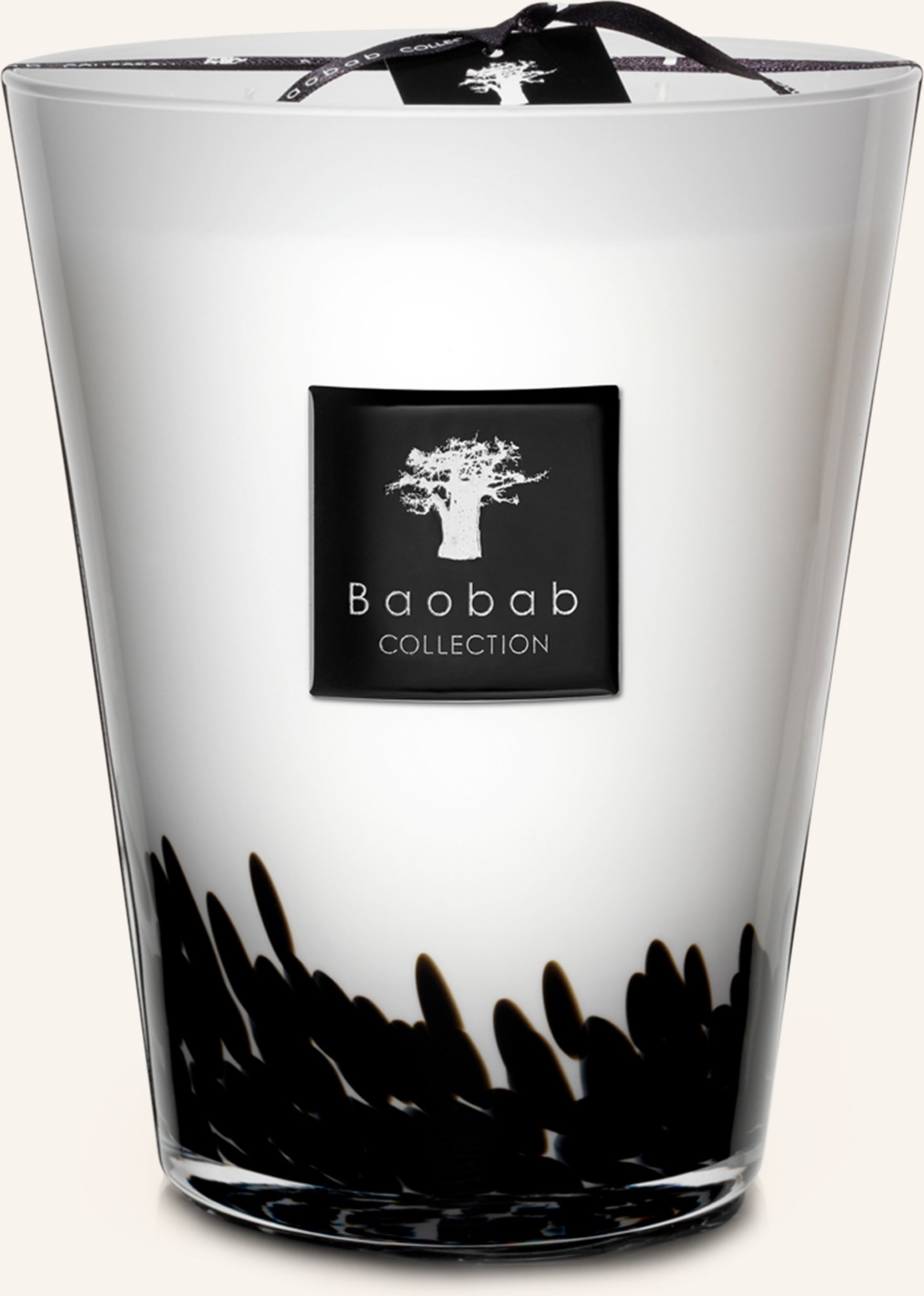 Baobab Collection Duftkerze Feathers schwarz
