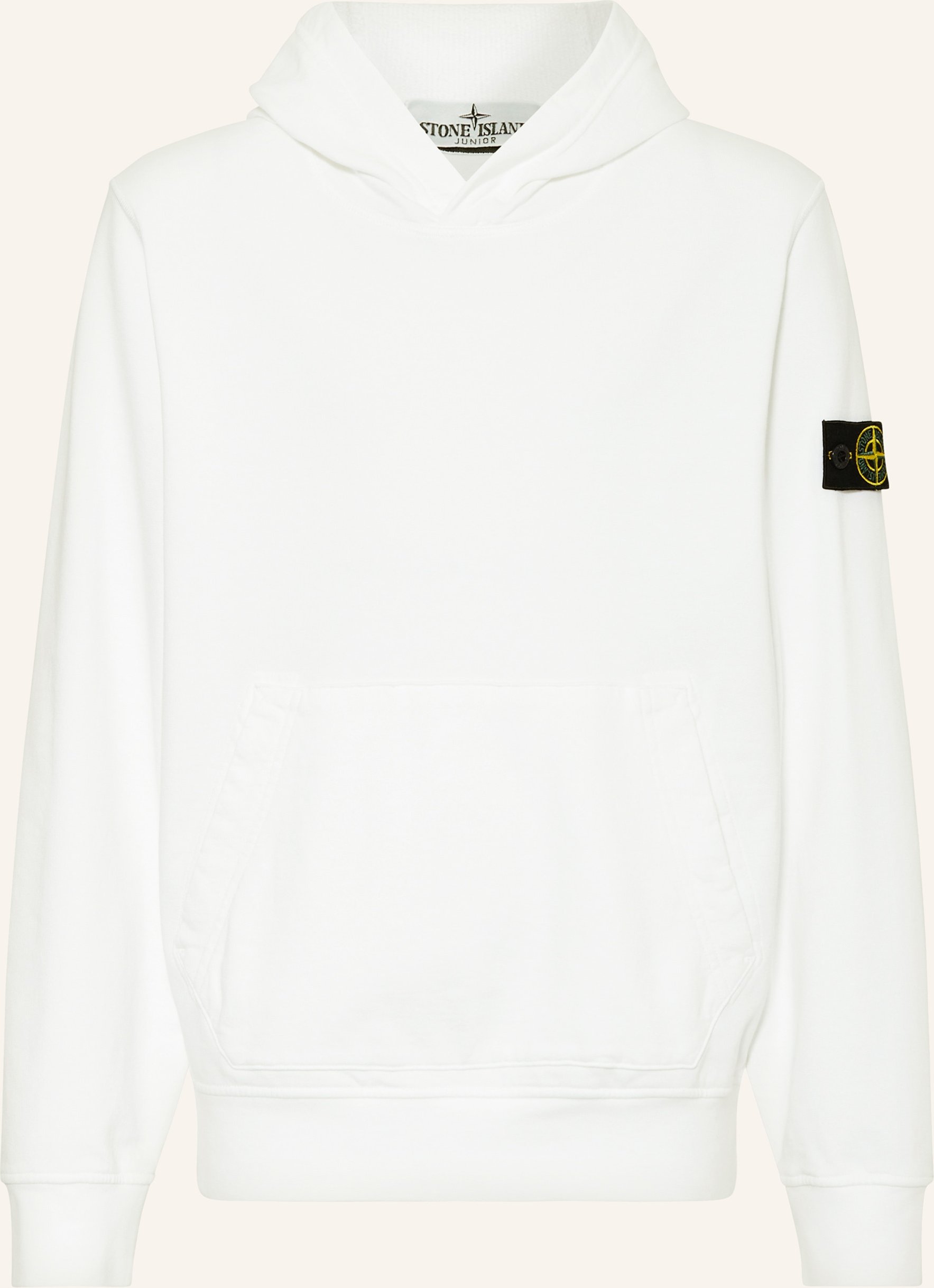 Stone Island Junior Hoodie weiss
